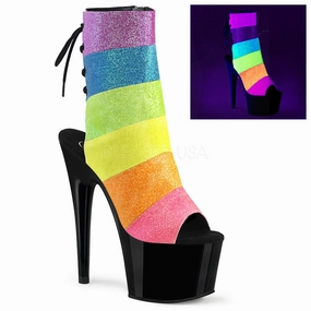 ADORE-1018RBG  Rainbow Multi Glitter/Black