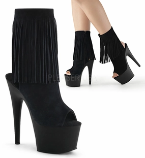 ADORE-1019  Black Suede/Black Matte