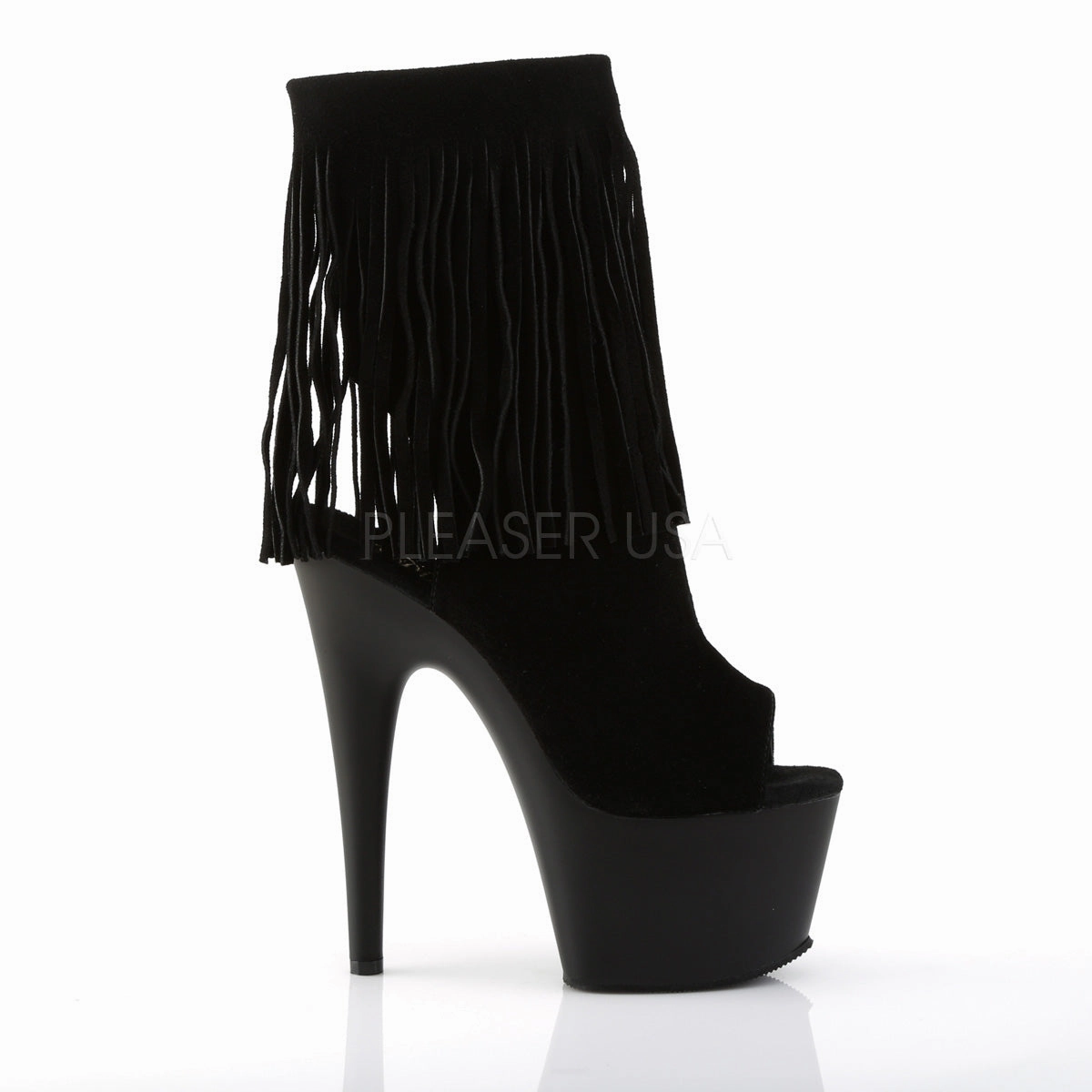 ADORE-1019  Black Suede/Black Matte