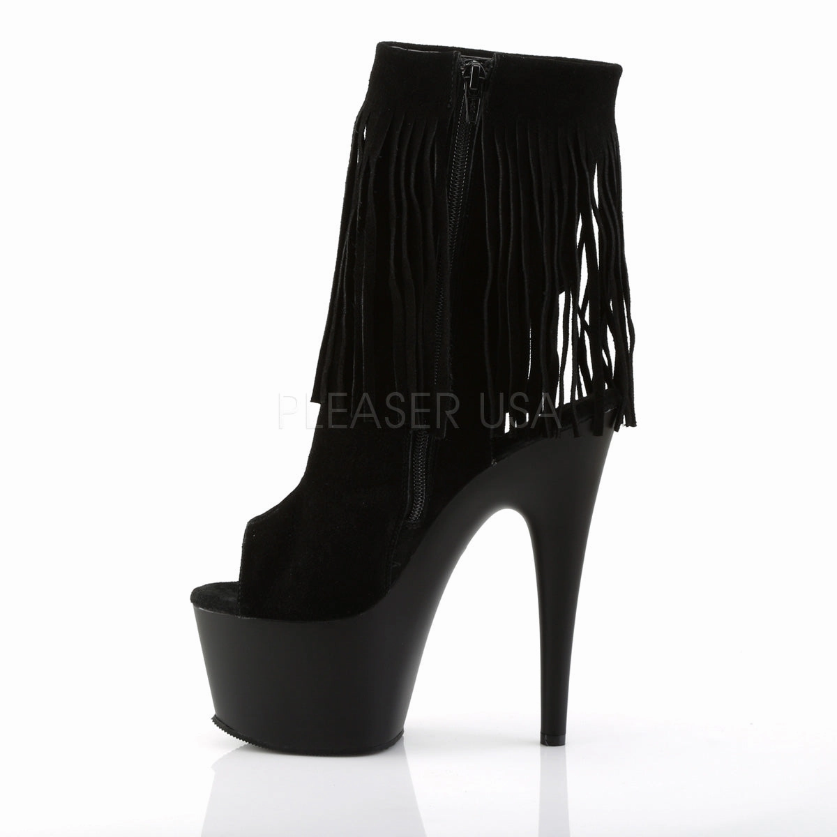 ADORE-1019  Black Suede/Black Matte