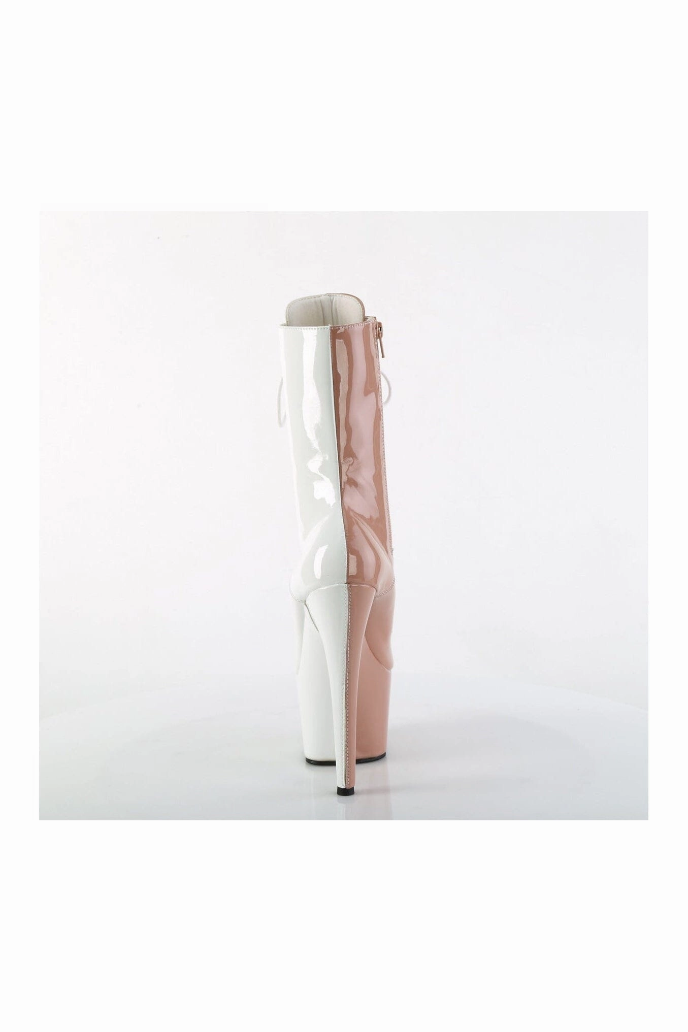 ADORE-1040TT Rose Gold Patent Ankle Boot