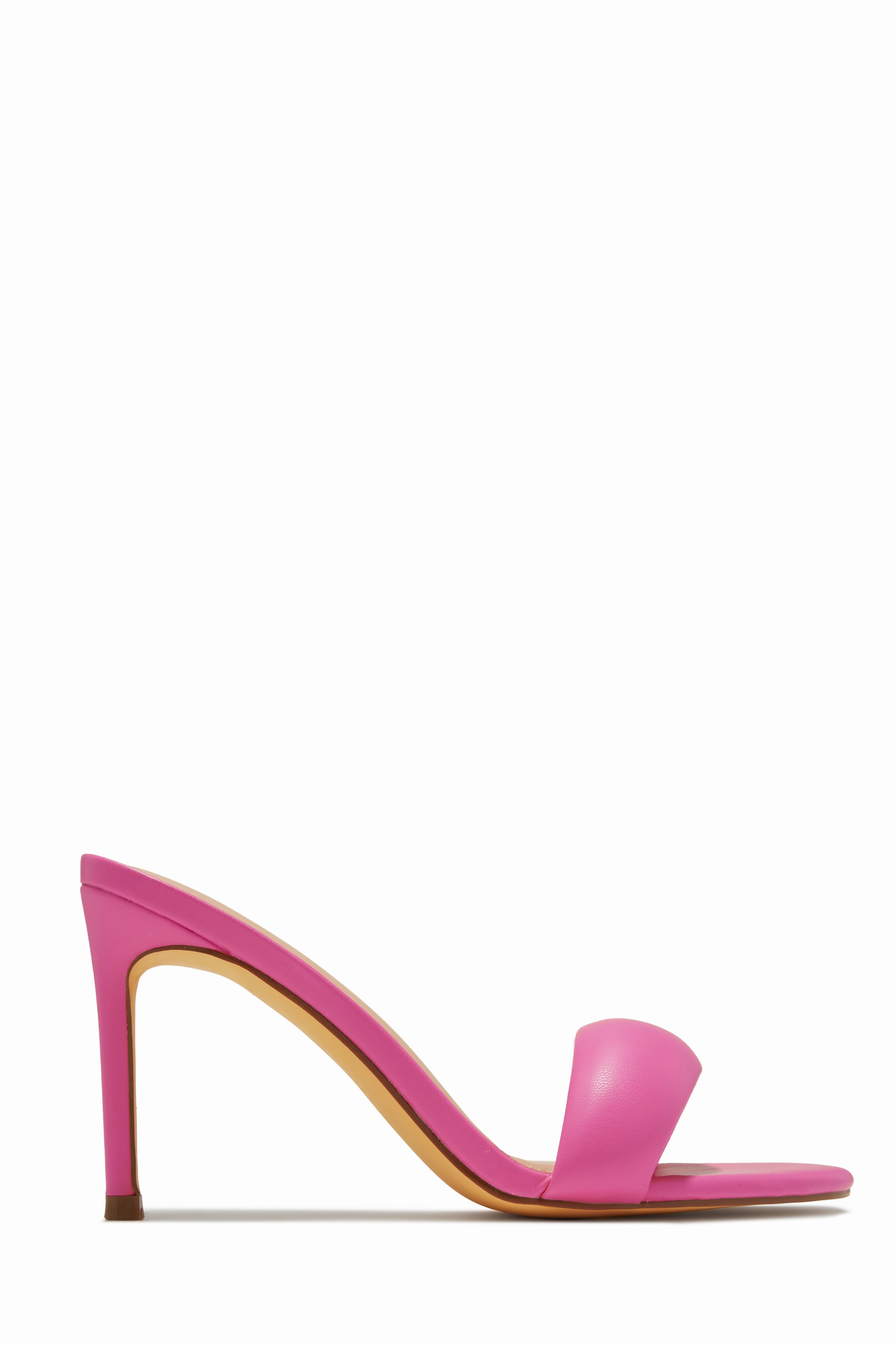 Alisha Mid Heel Mules - Pink