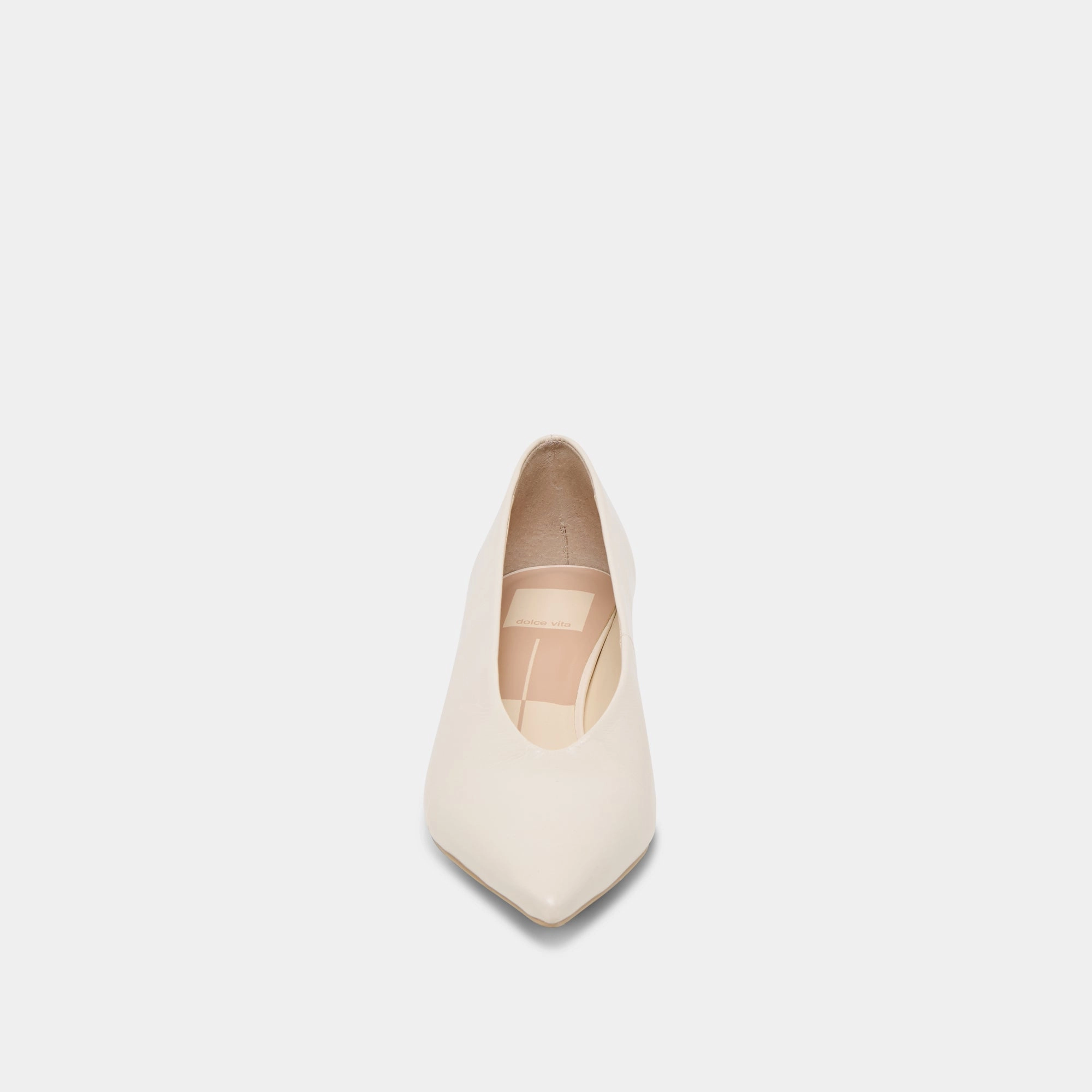 ALWYN HEELS BONE CRINKLE PATENT