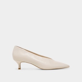 ALWYN HEELS BONE CRINKLE PATENT