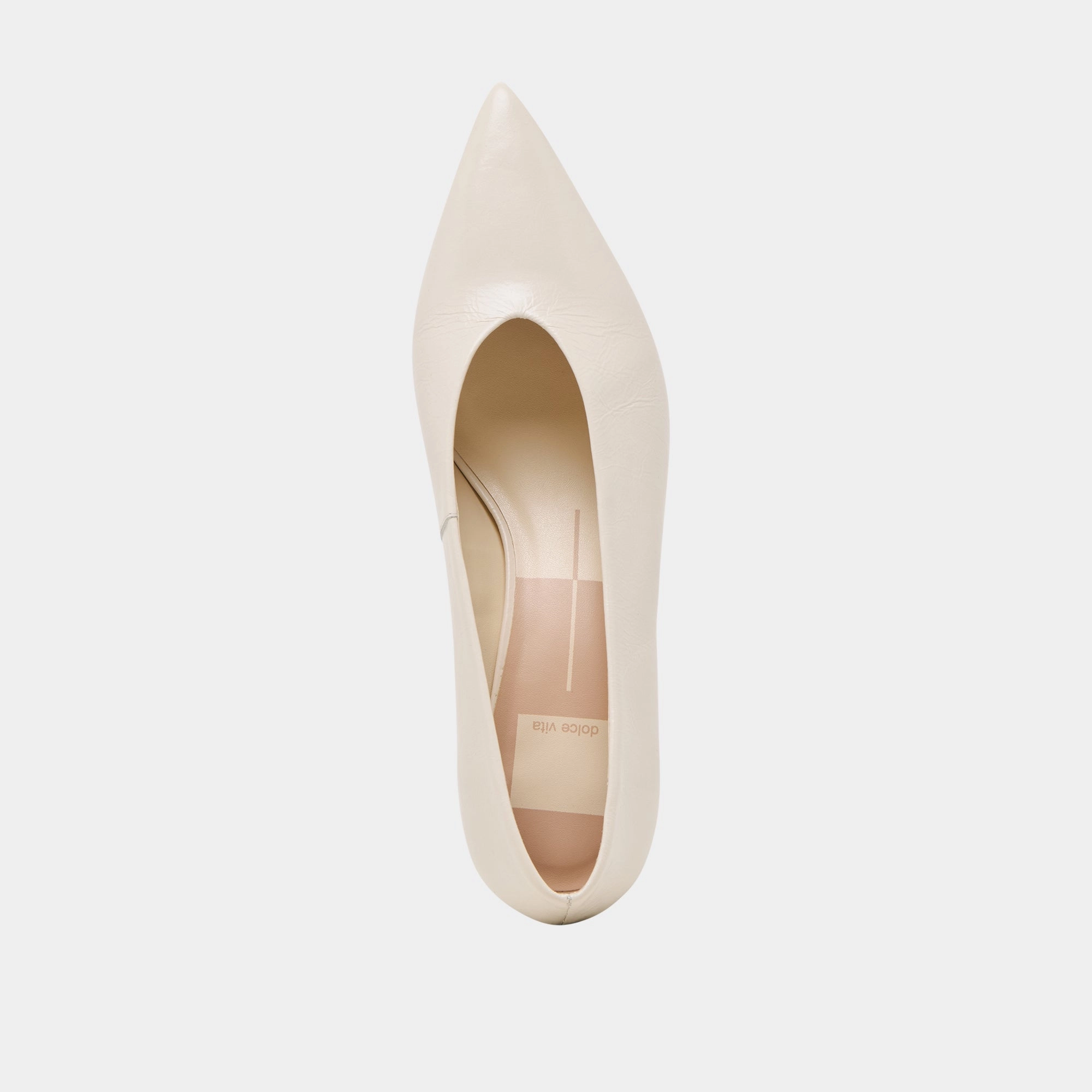 ALWYN HEELS BONE CRINKLE PATENT