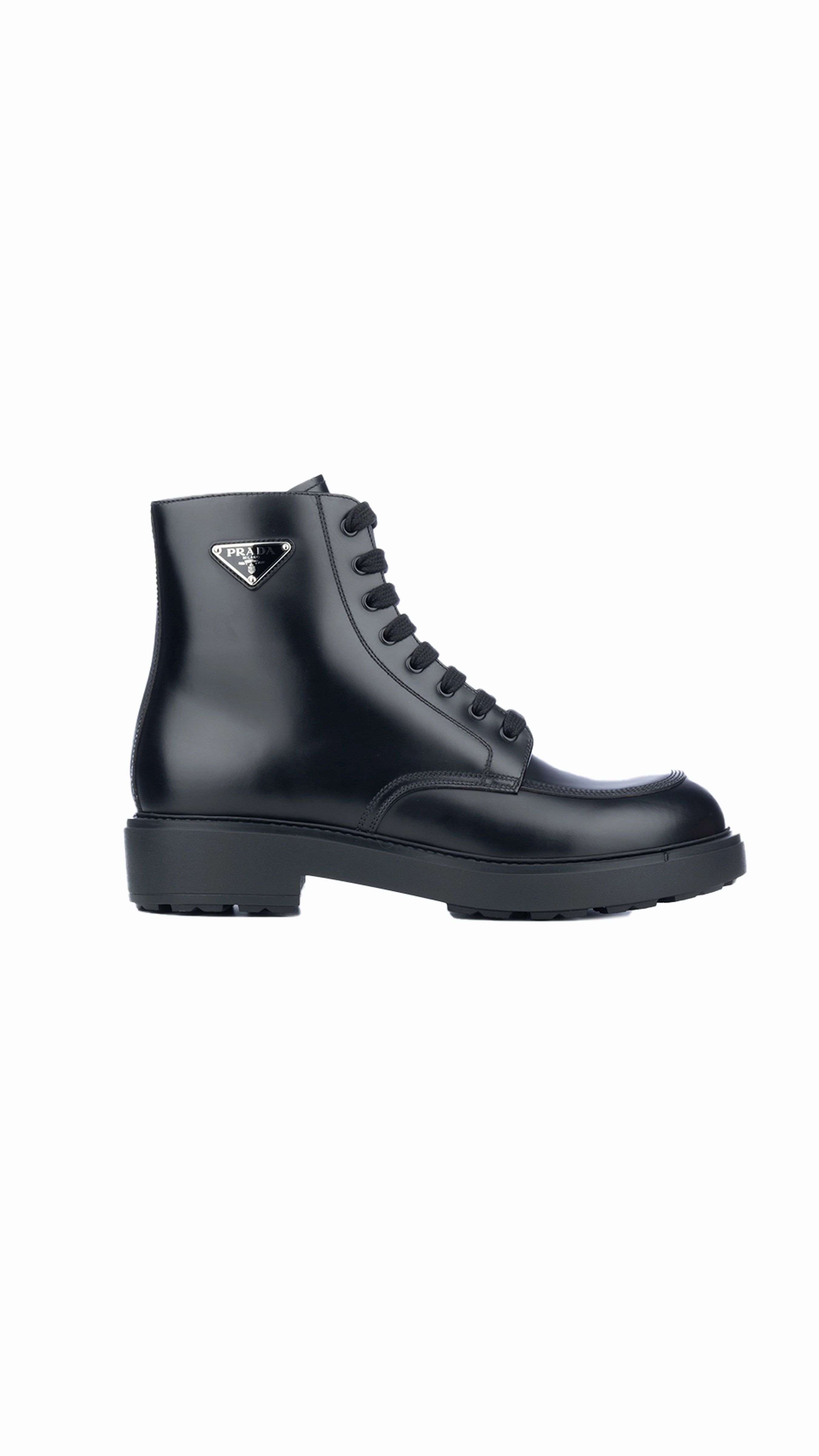 Ankle Logo Boots - Black