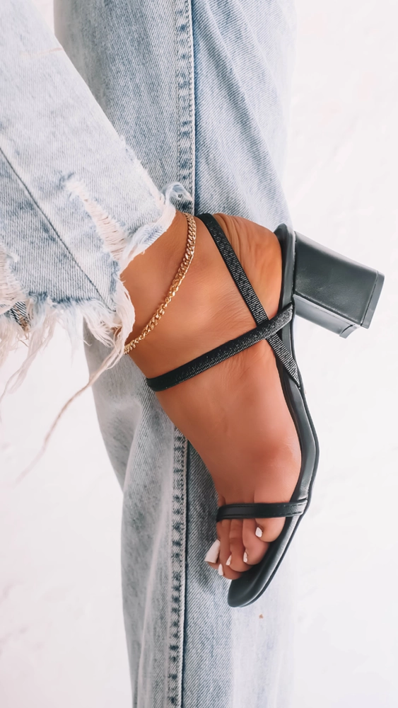 Balton Mule Heels - Black