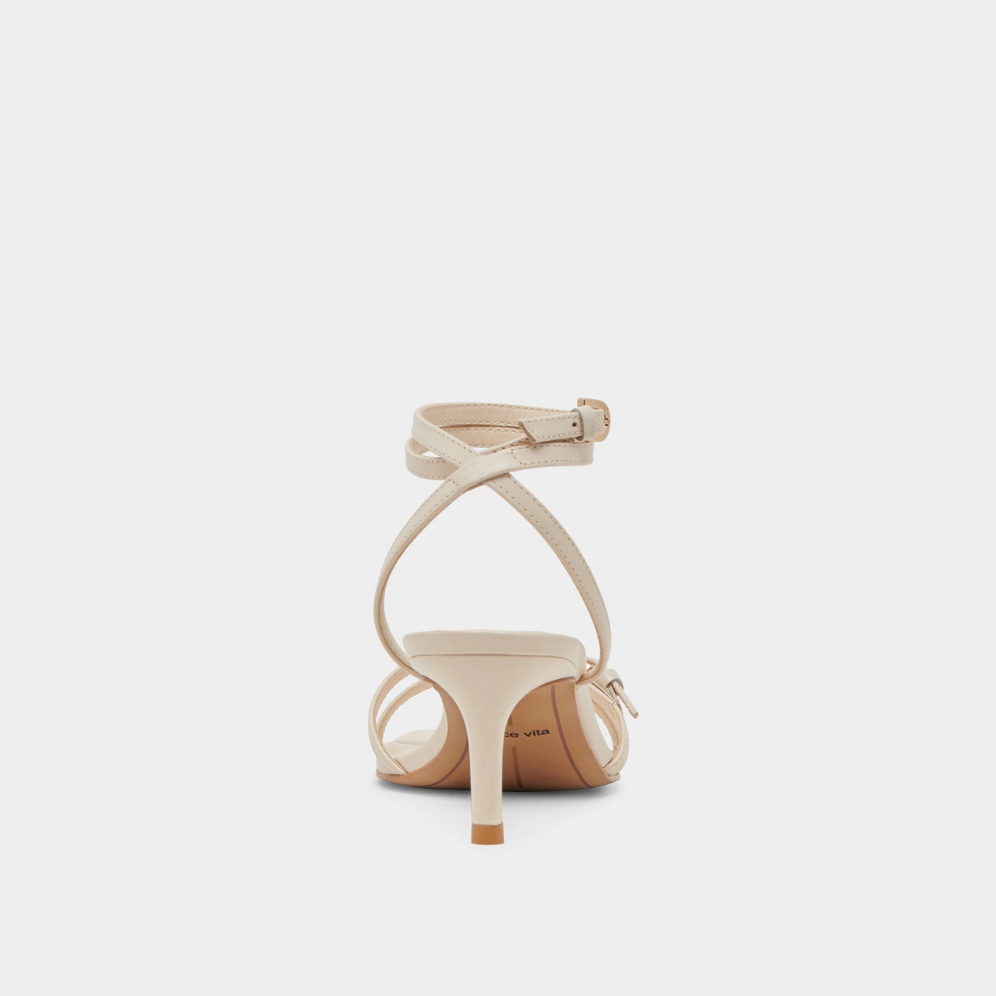 BAMBY HEELS BONE LEATHER
