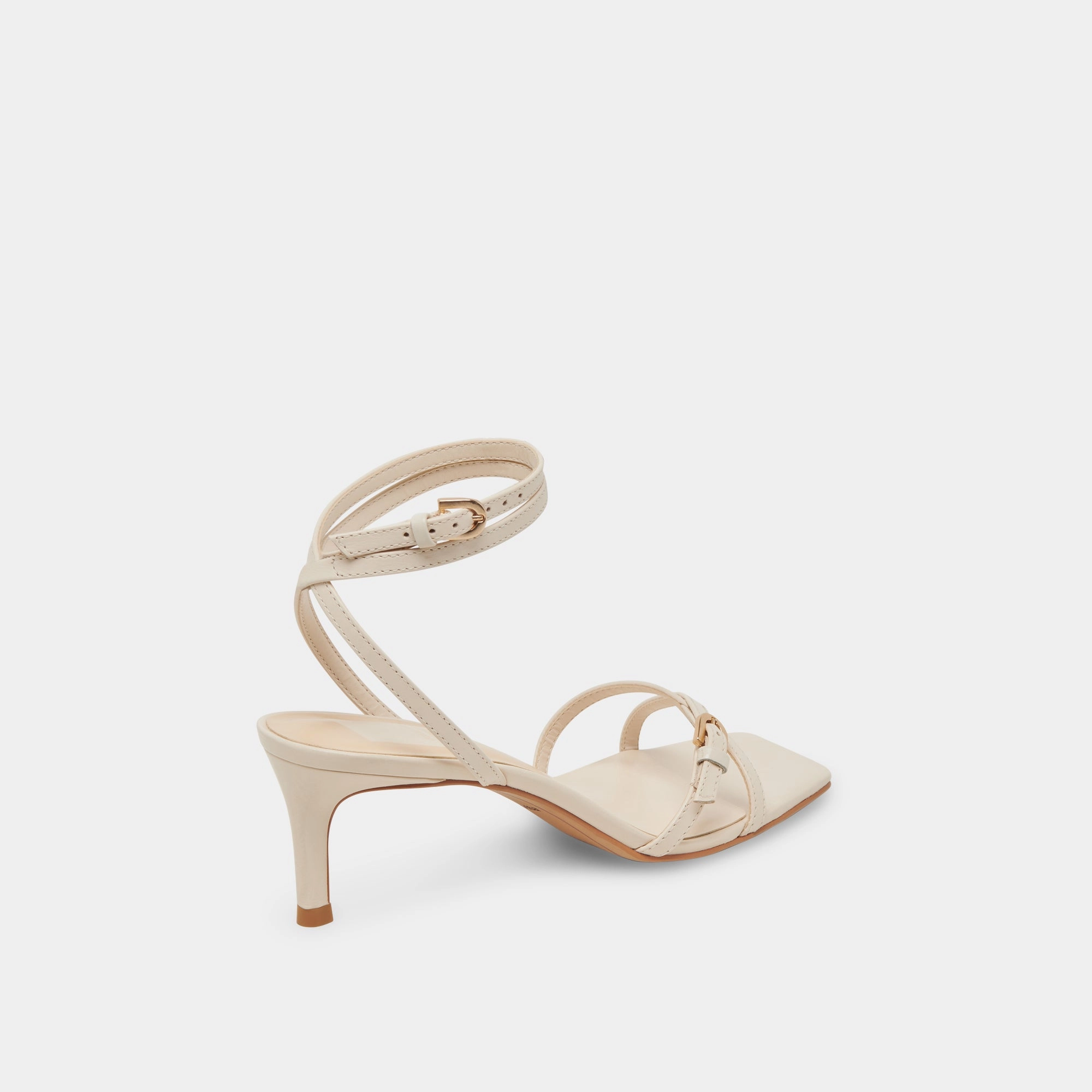 BAMBY HEELS BONE LEATHER