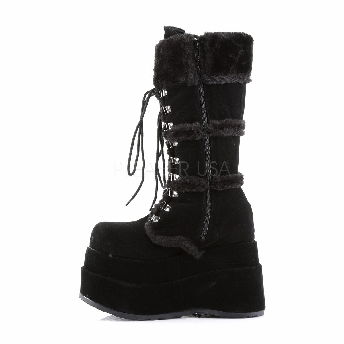 BEAR-202  Black Vegan Suede