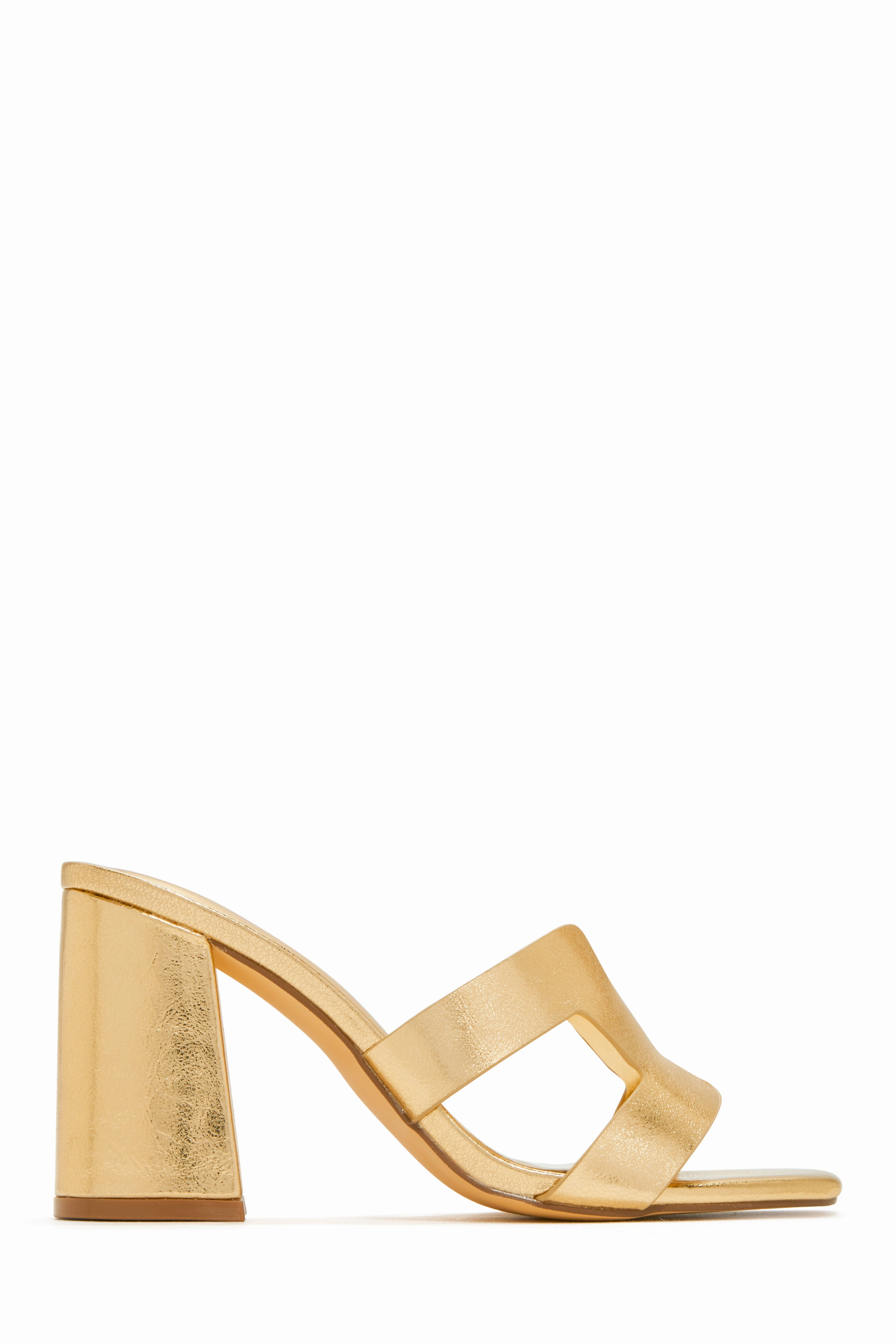 Bianka Block Mid Heels - White