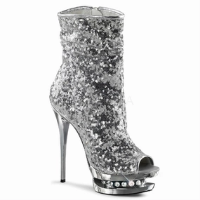 BLONDIE-R-1008  Silver Sequins/Silver Chrome