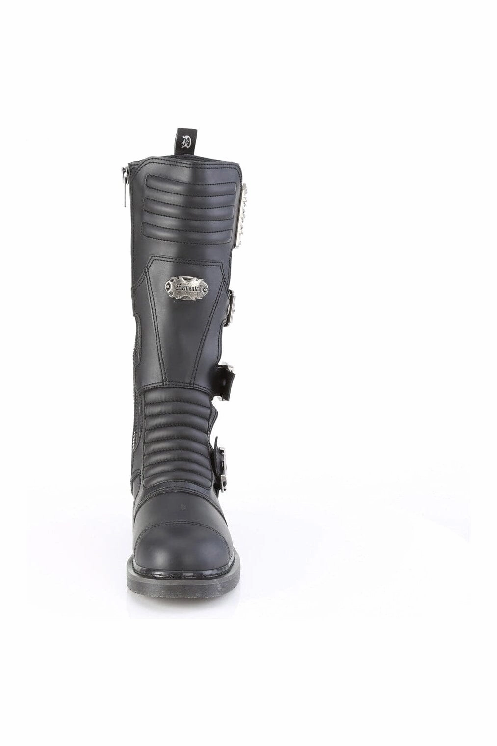 BOLT-405 Black Vegan Leather Combat Boot