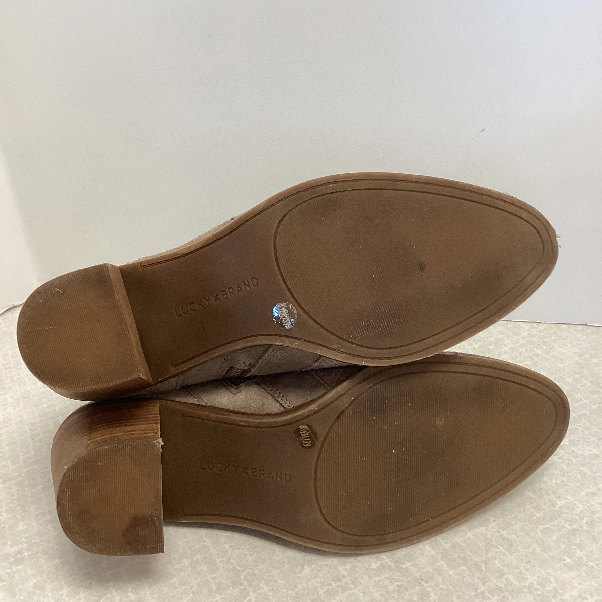 Boots Ankle Flats By Lucky Brand In Brown, Size: 8.5
