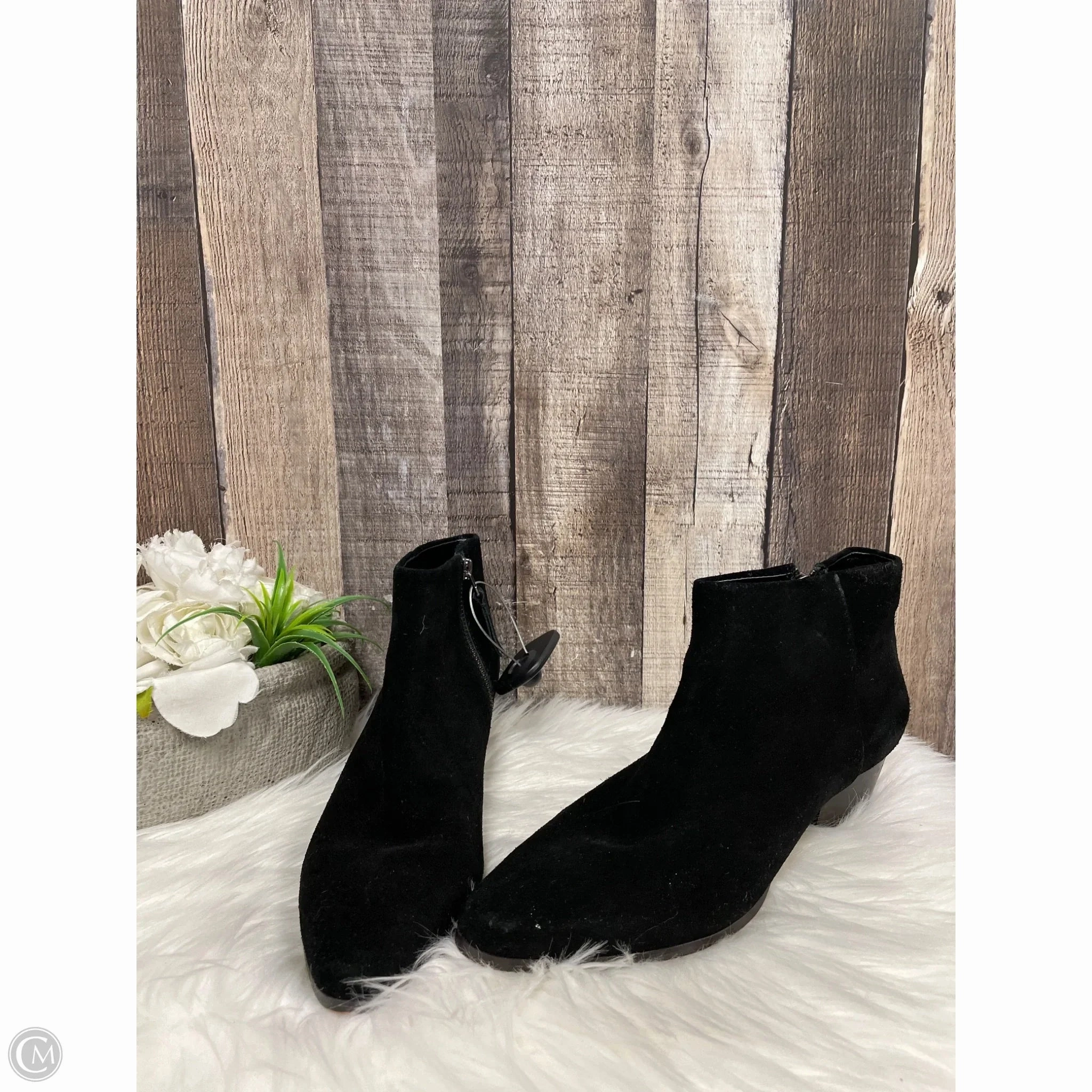 Boots Ankle Heels By Banana Republic In Black, Size: 7.5