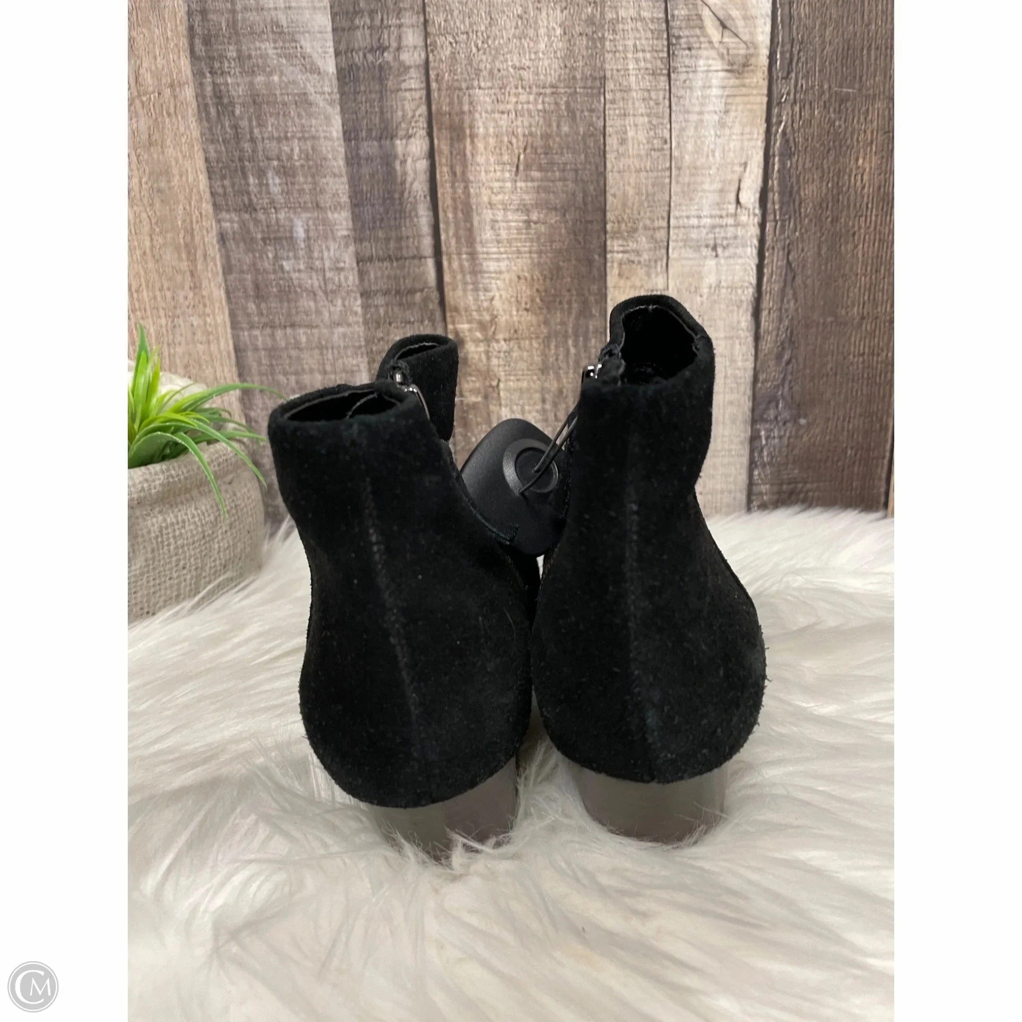 Boots Ankle Heels By Banana Republic In Black, Size: 7.5