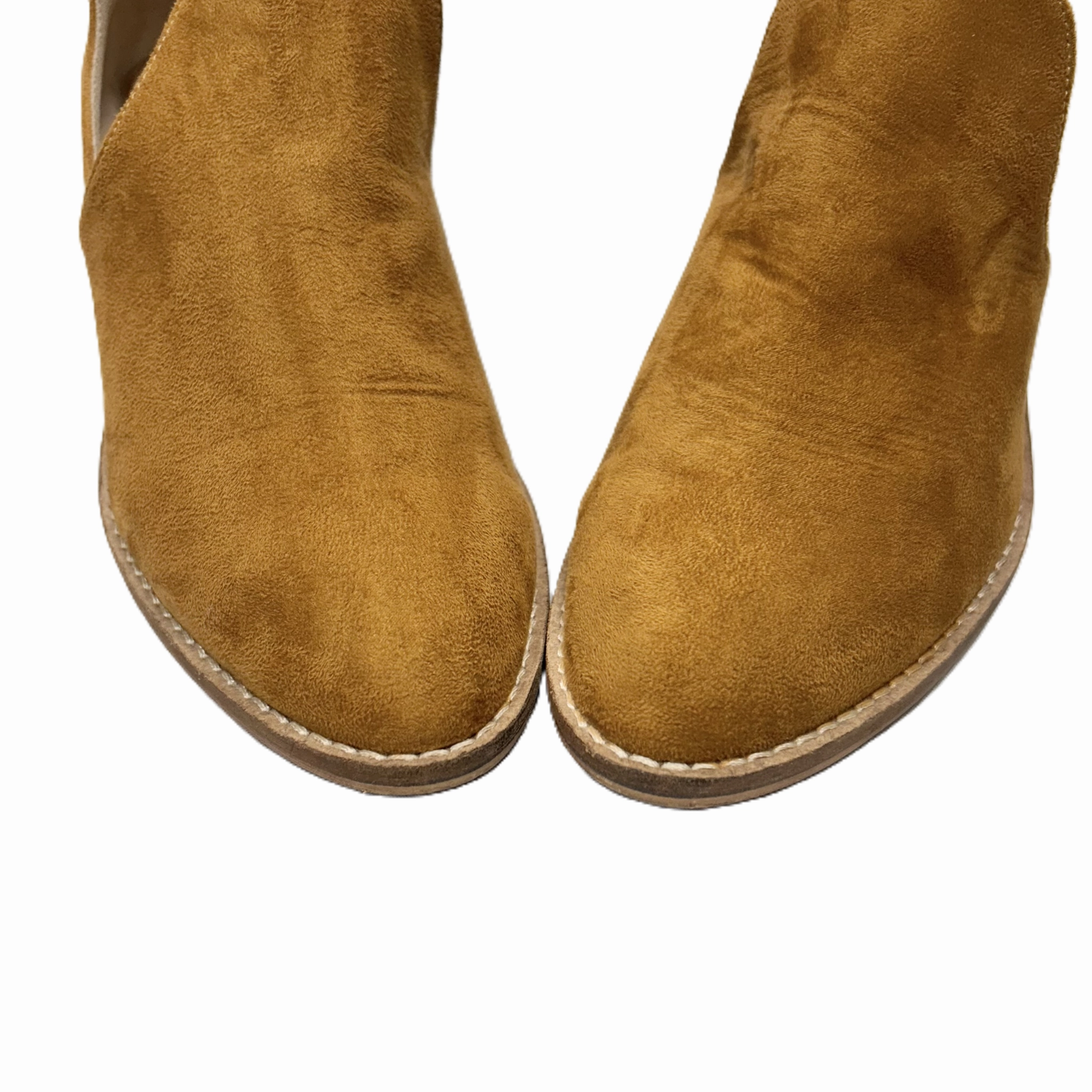 Boots Ankle Heels By Beast Fashion In Tan, Size: 6.5