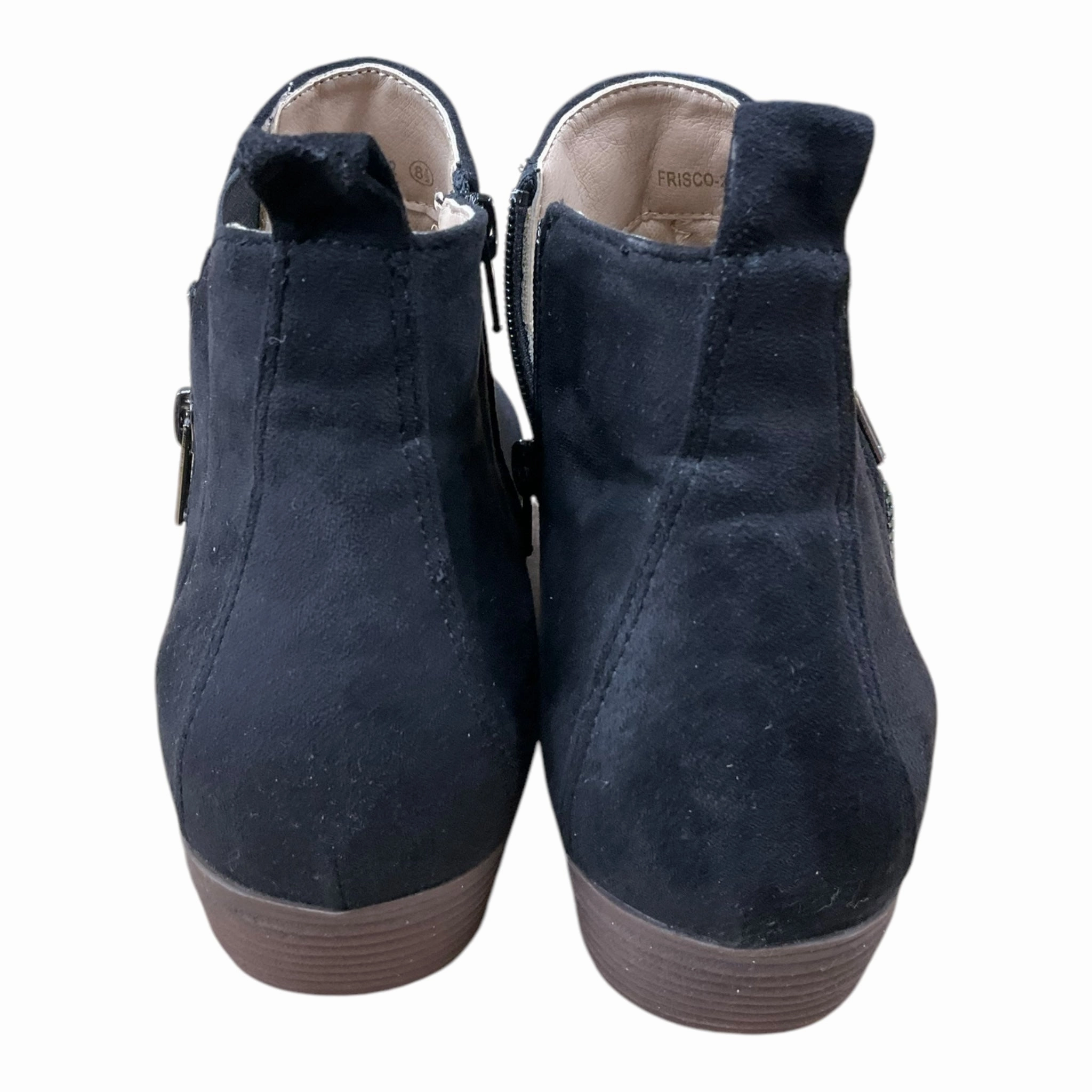 Boots Ankle Heels By Clothes Mentor In Black, Size: 8.5