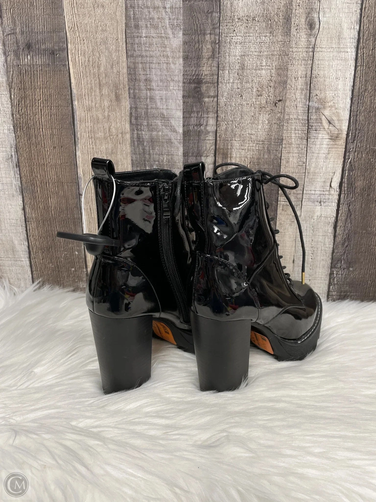 Boots Ankle Heels By Cme In Black, Size: 7.5