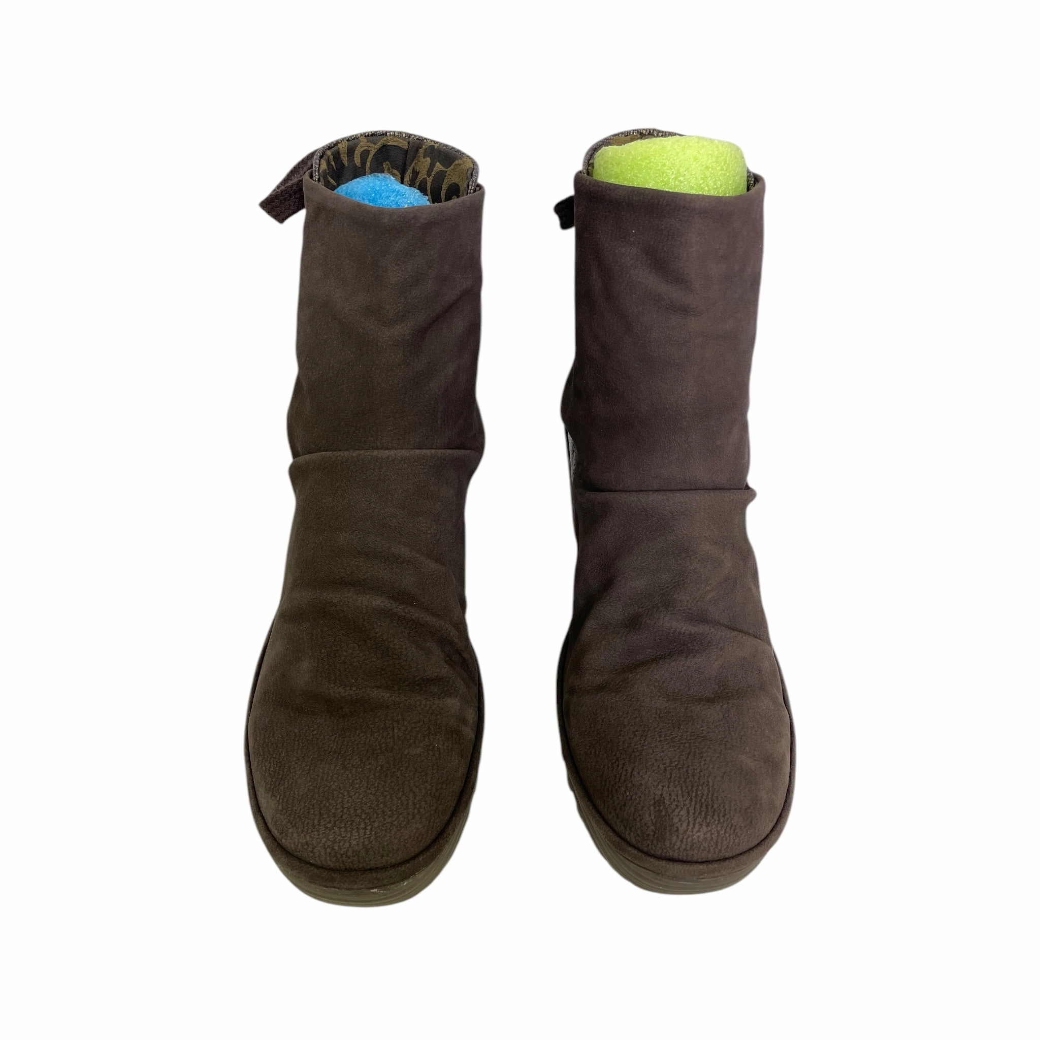 Boots Ankle Heels By Fly London In Brown, Size:10