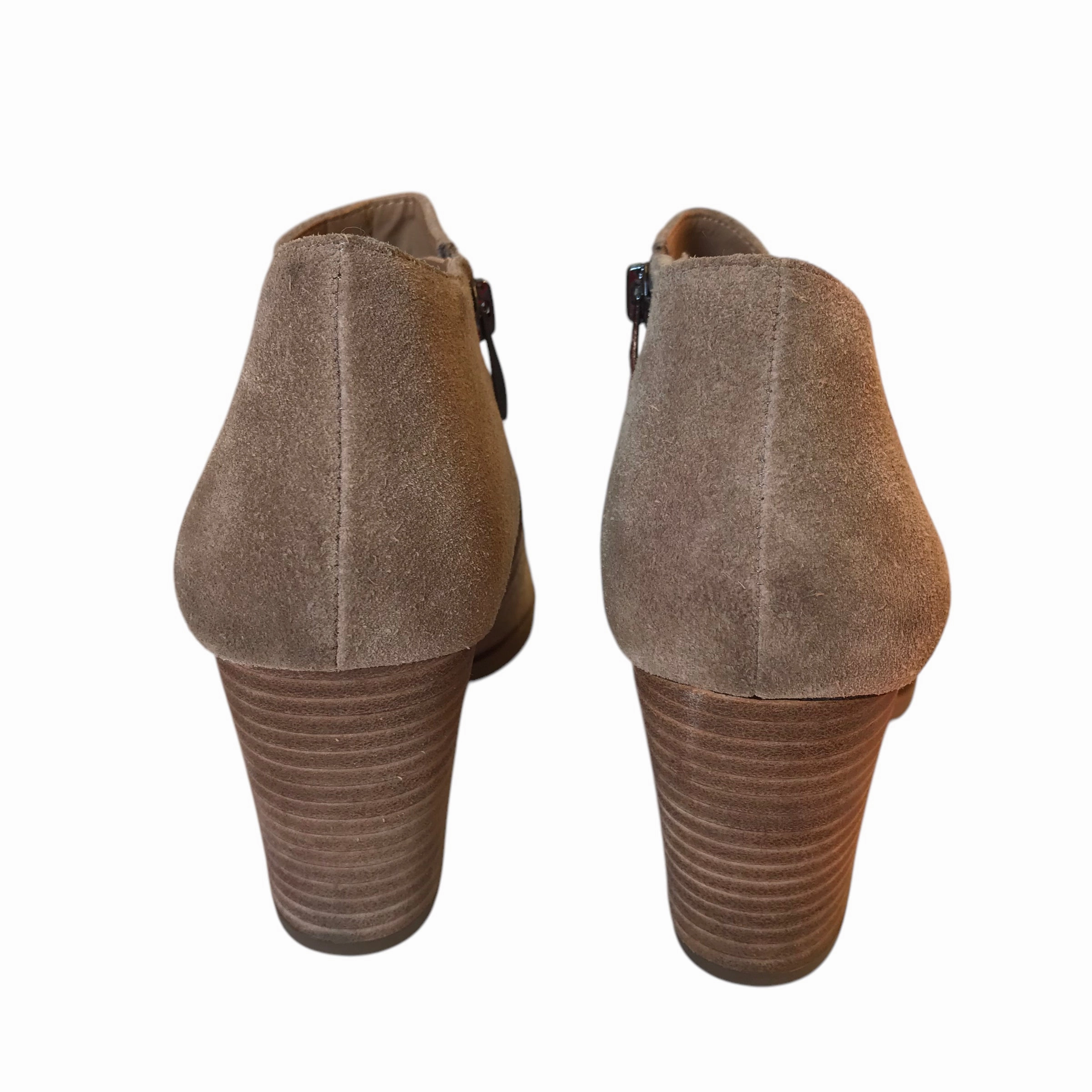 Boots Ankle Heels By Franco Sarto In Tan, Size:9