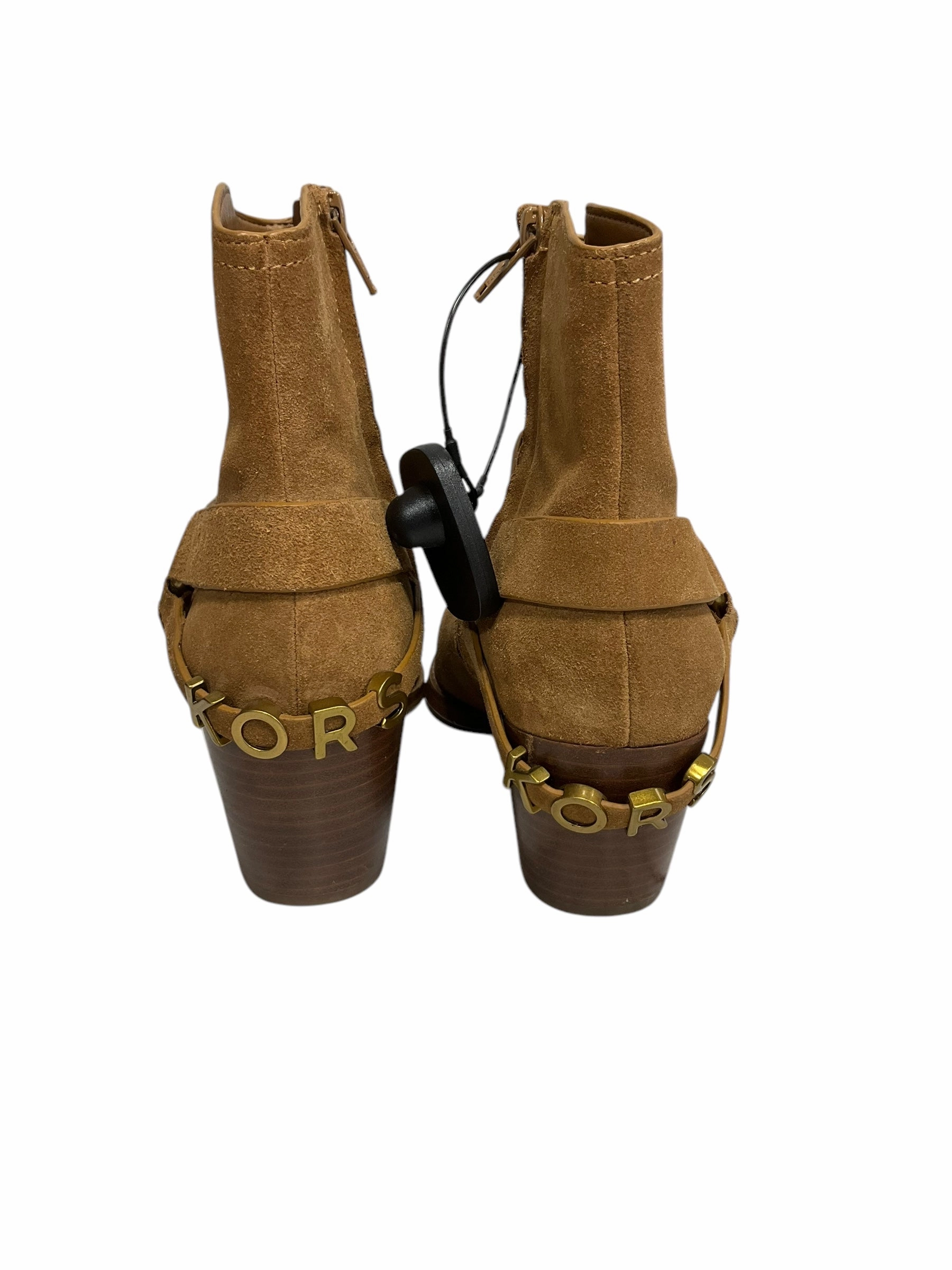 Boots Ankle Heels By Michael By Michael Kors In Brown, Size: 6.5