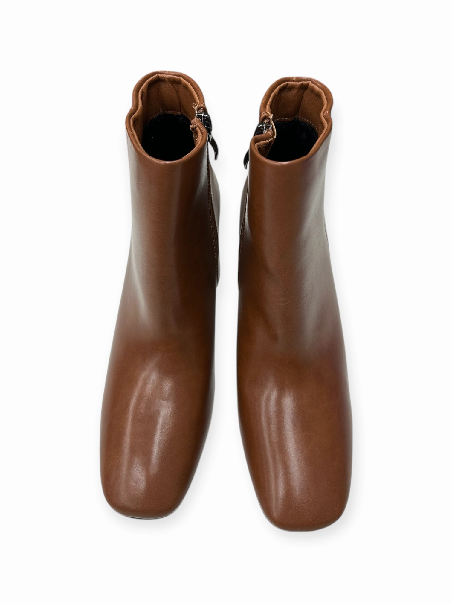 Boots Ankle Heels By Shein In Brown, Size: 11