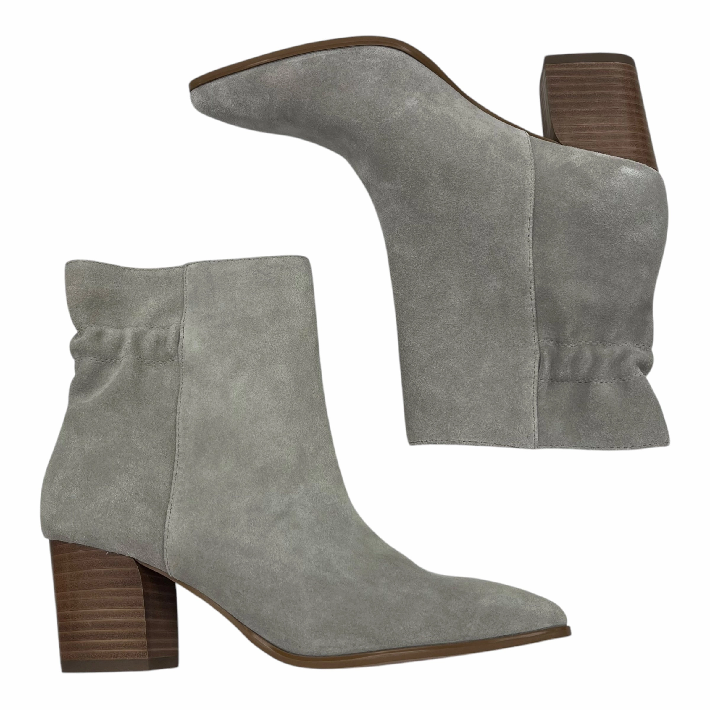 Boots Ankle Heels By Sole Society In Grey, Size:7.5