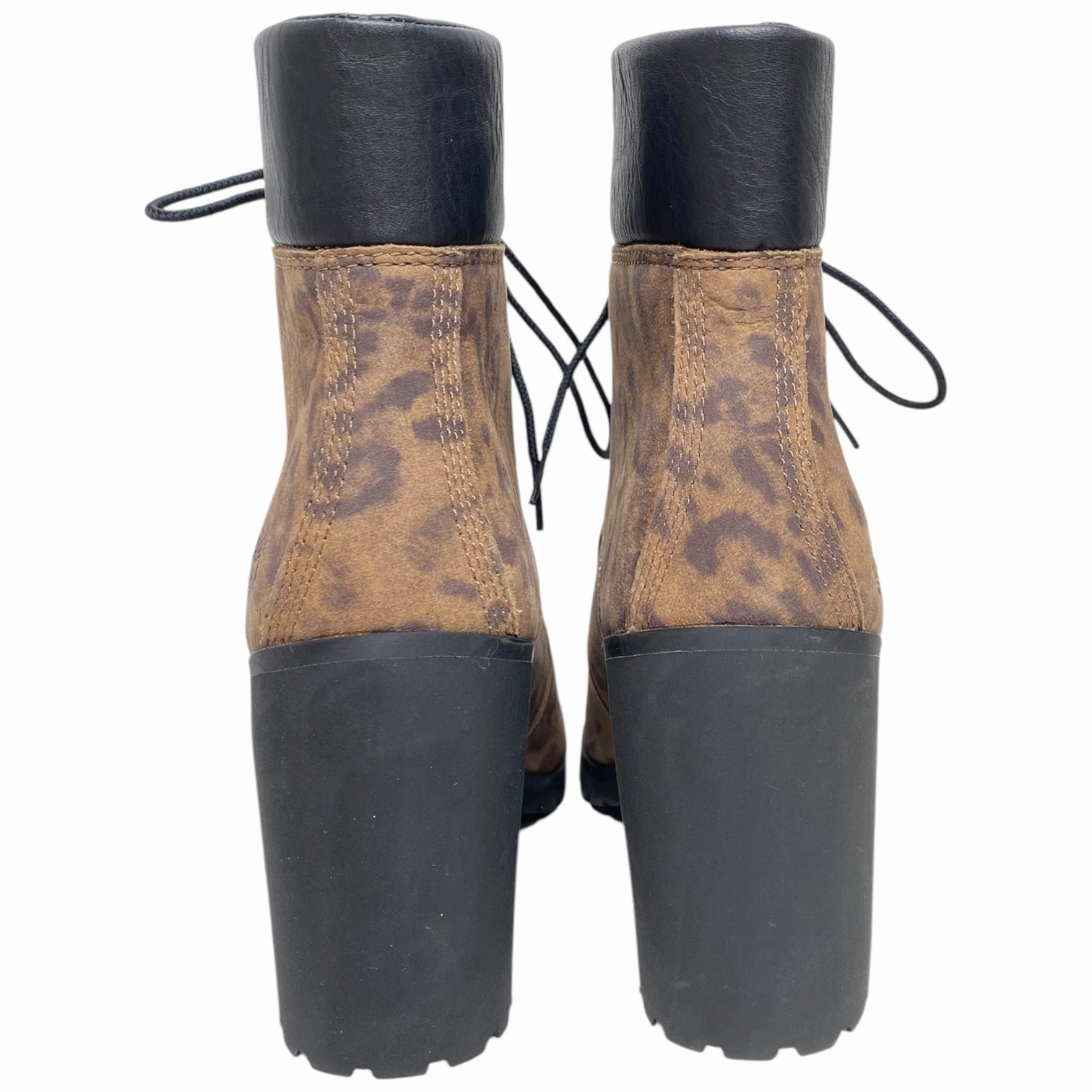 Boots Ankle Heels By Timberland In Animal Print, Size: 9