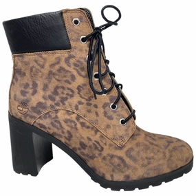 Boots Ankle Heels By Timberland In Animal Print, Size: 9