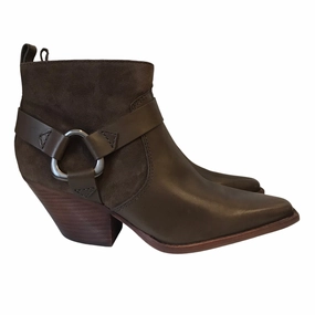Boots Ankle Heels By Vince Camuto In Brown, Size:8.5