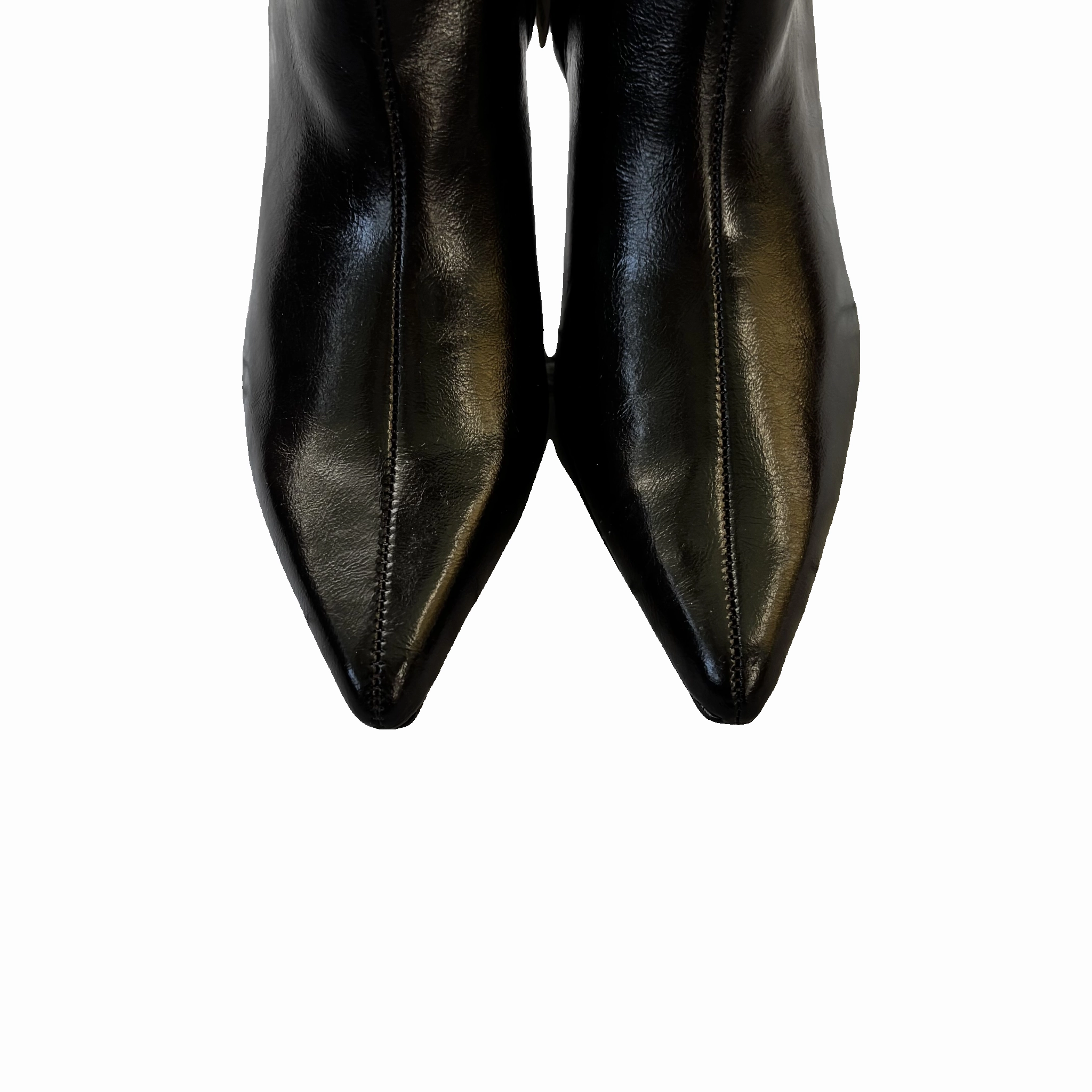 Boots Knee Heels By Zara In Bronze, Size: 6.5