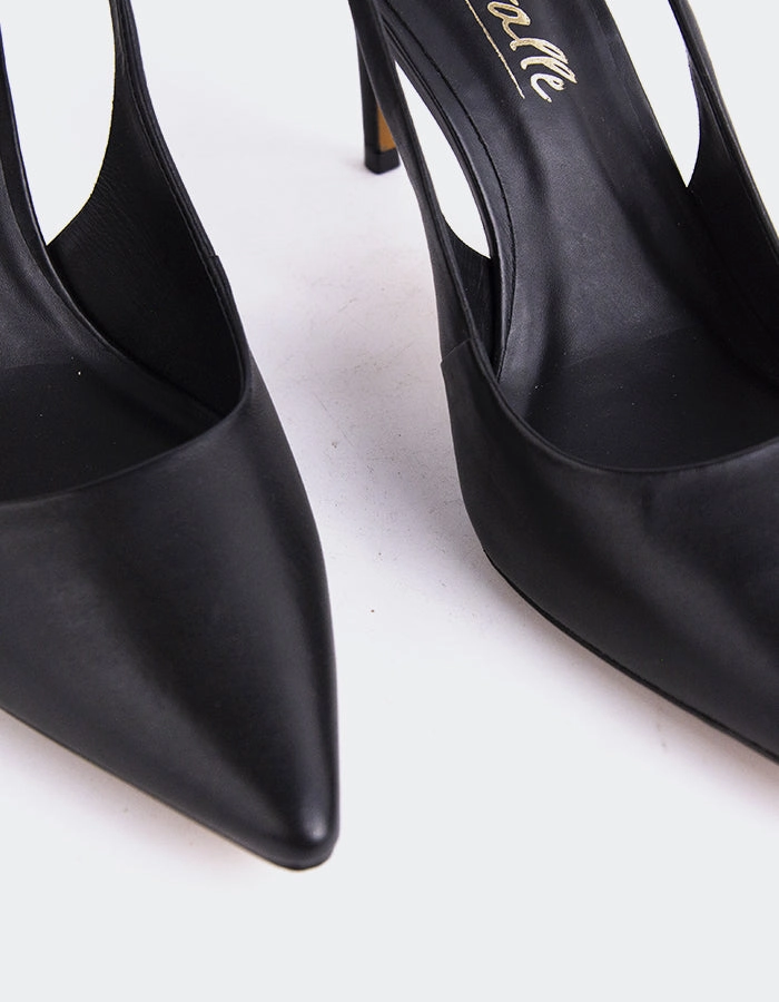 Borage Black Leather