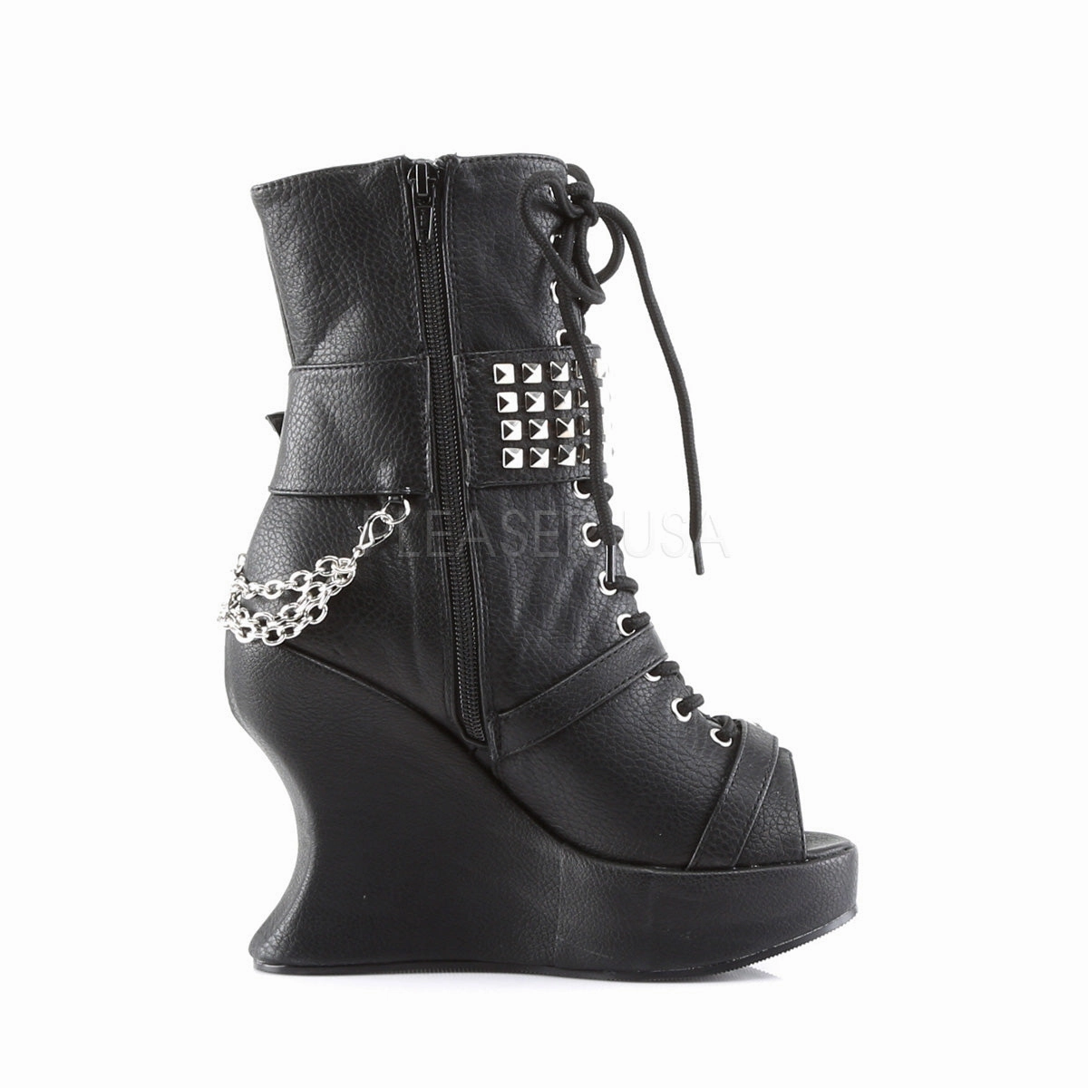 BRAVO-89  Black Vegan Leather