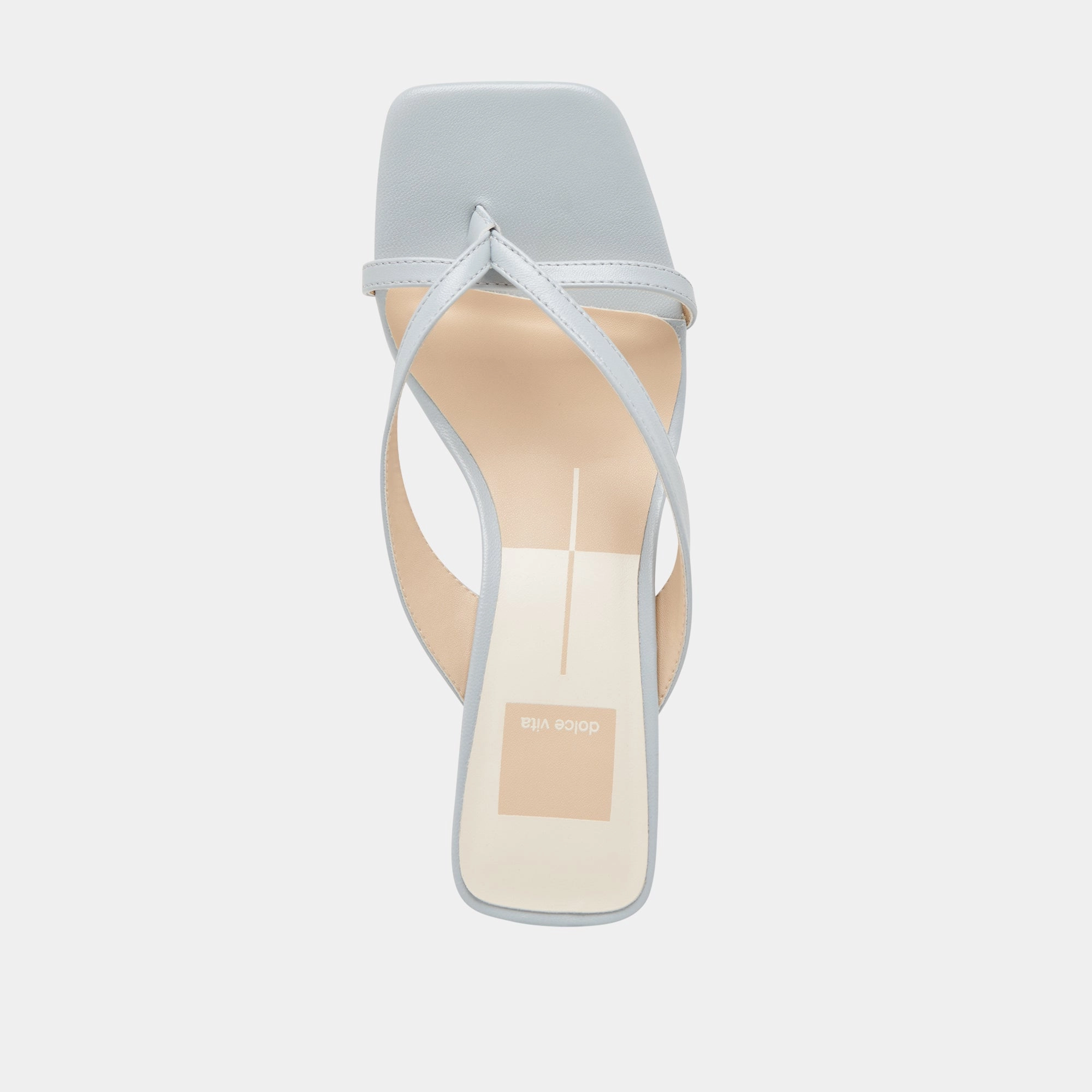 BREVEL WIDE HEELS LIGHT BLUE LEATHER