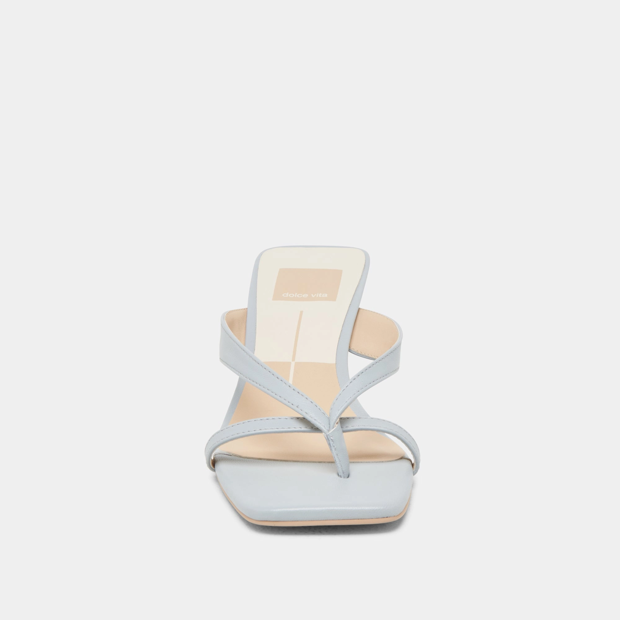 BREVEL WIDE HEELS LIGHT BLUE LEATHER