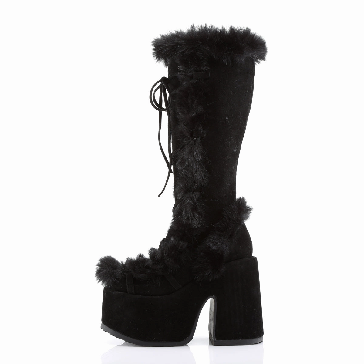 CAMEL-311  Black Vegan Suede