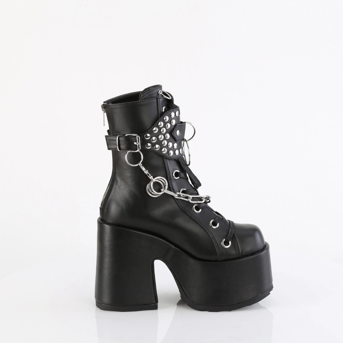 CAMEL-65  Black Vegan Leather