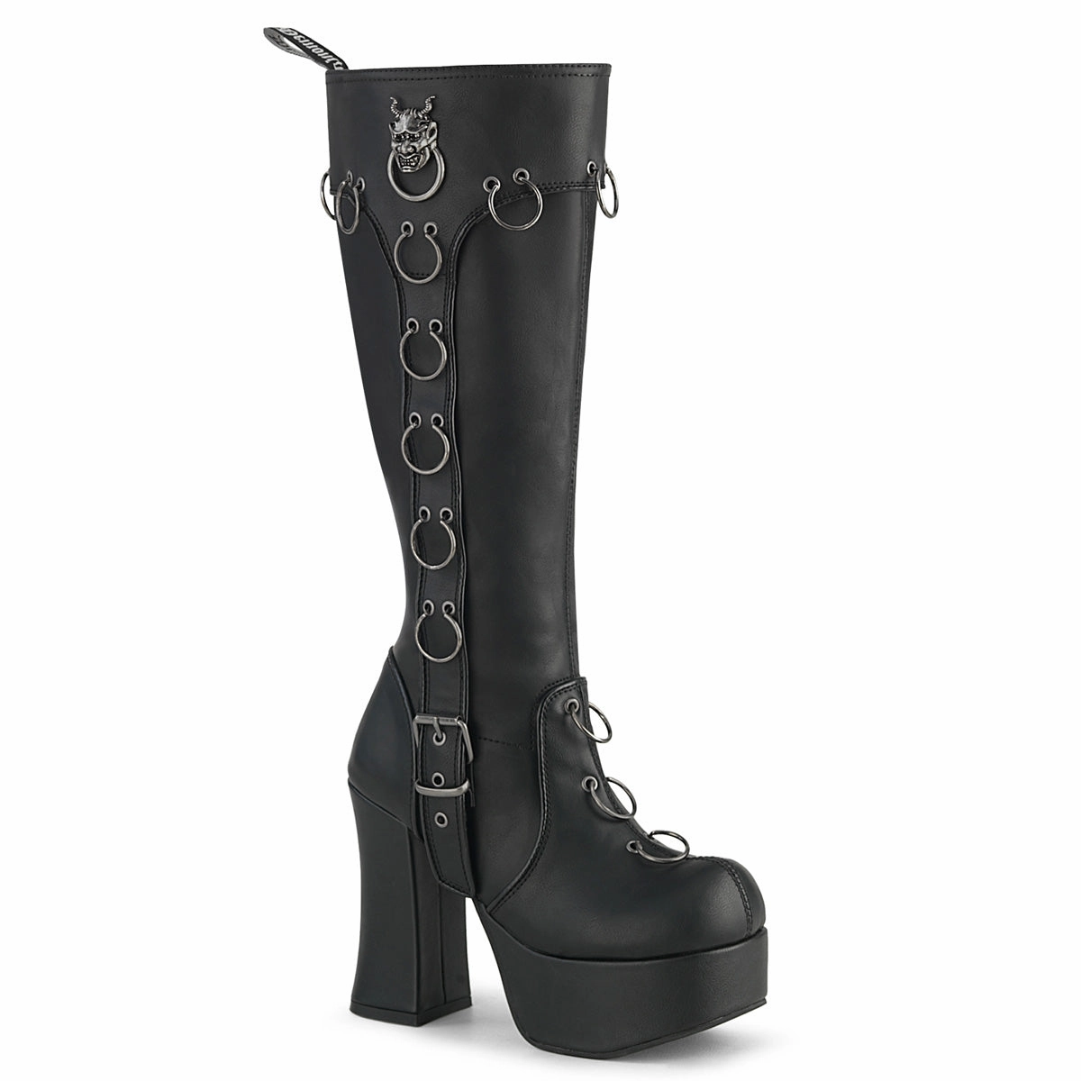 CHARADE-211  Black Vegan Leather