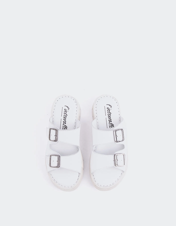 Corsham White Leather