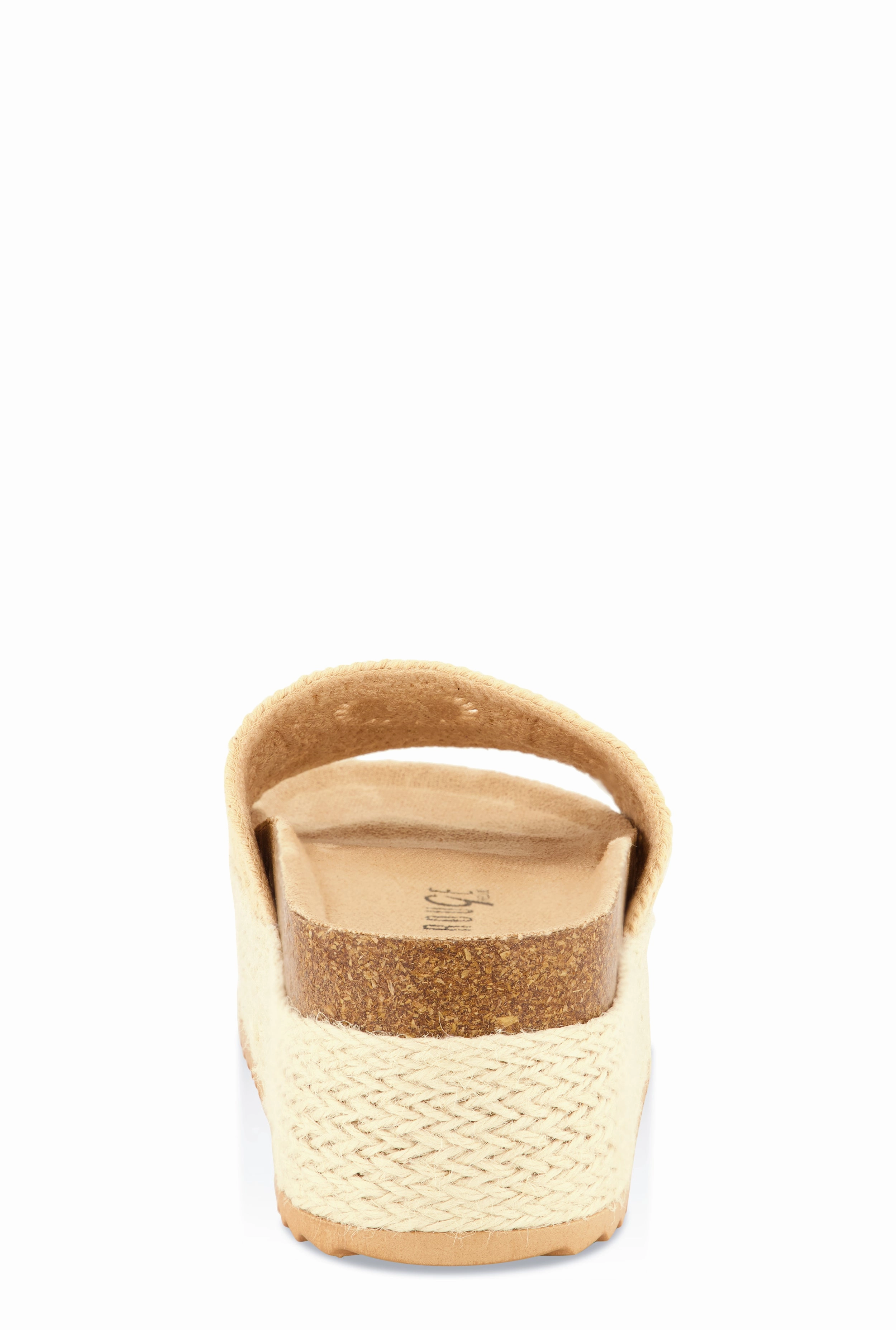 Crochet Band Platform Slide Sandals