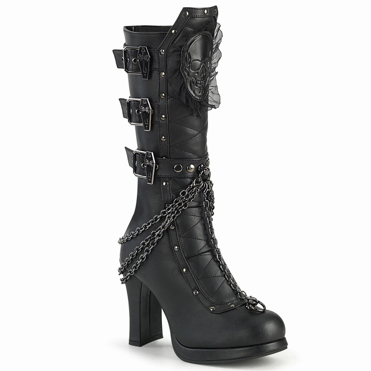 CRYPTO-67  Black Vegan Leather