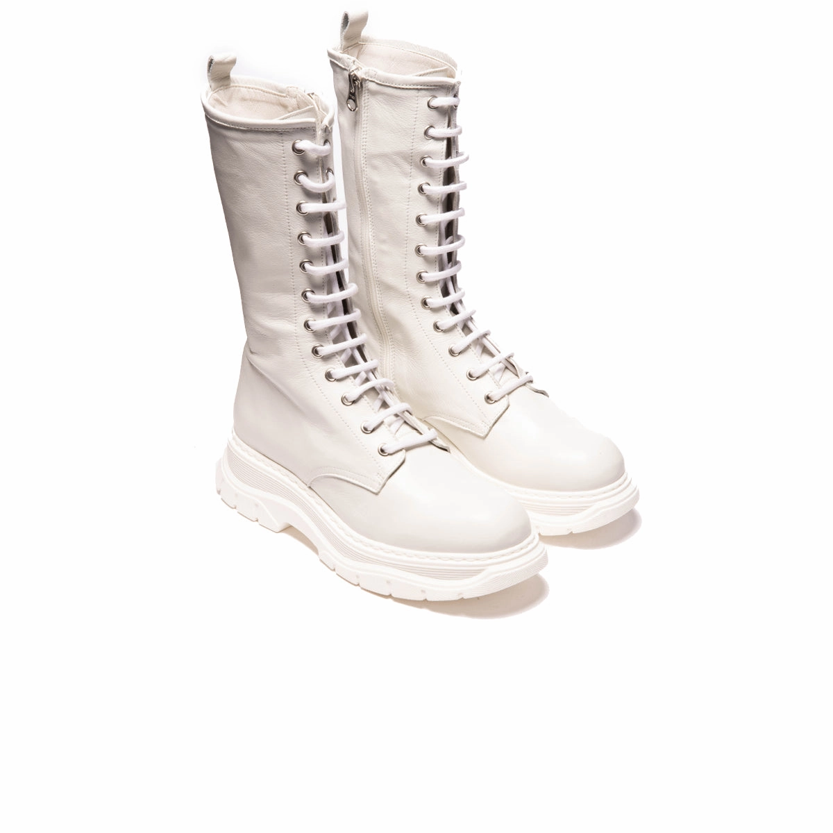 Curtis White Leather