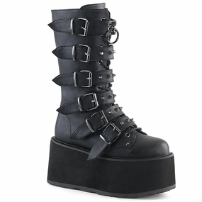 DAMNED-225  Black Vegan Leather