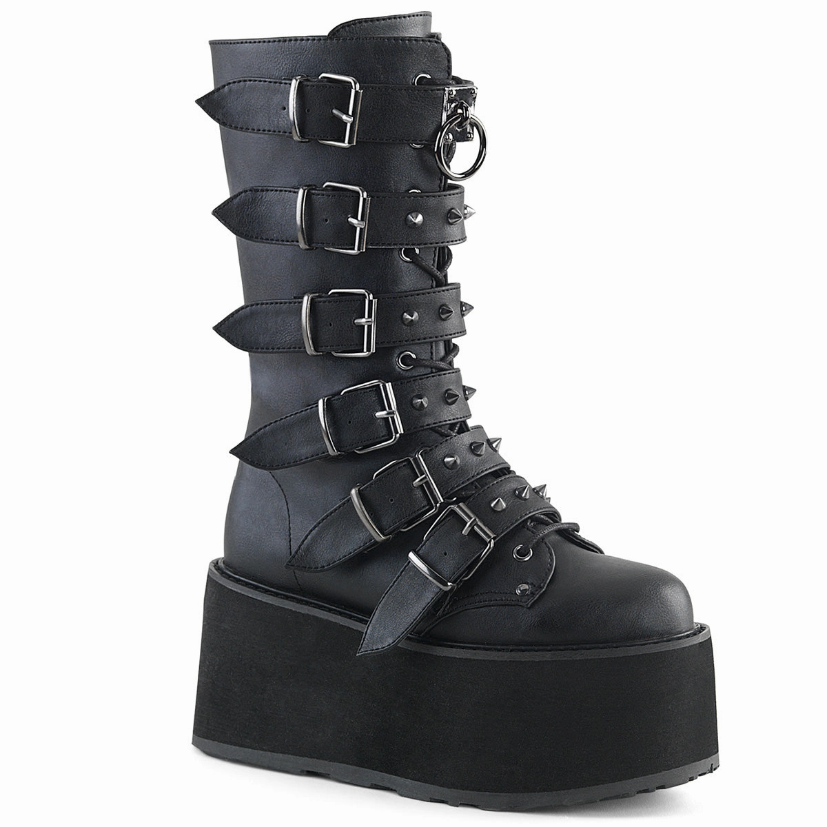 DAMNED-225  Black Vegan Leather