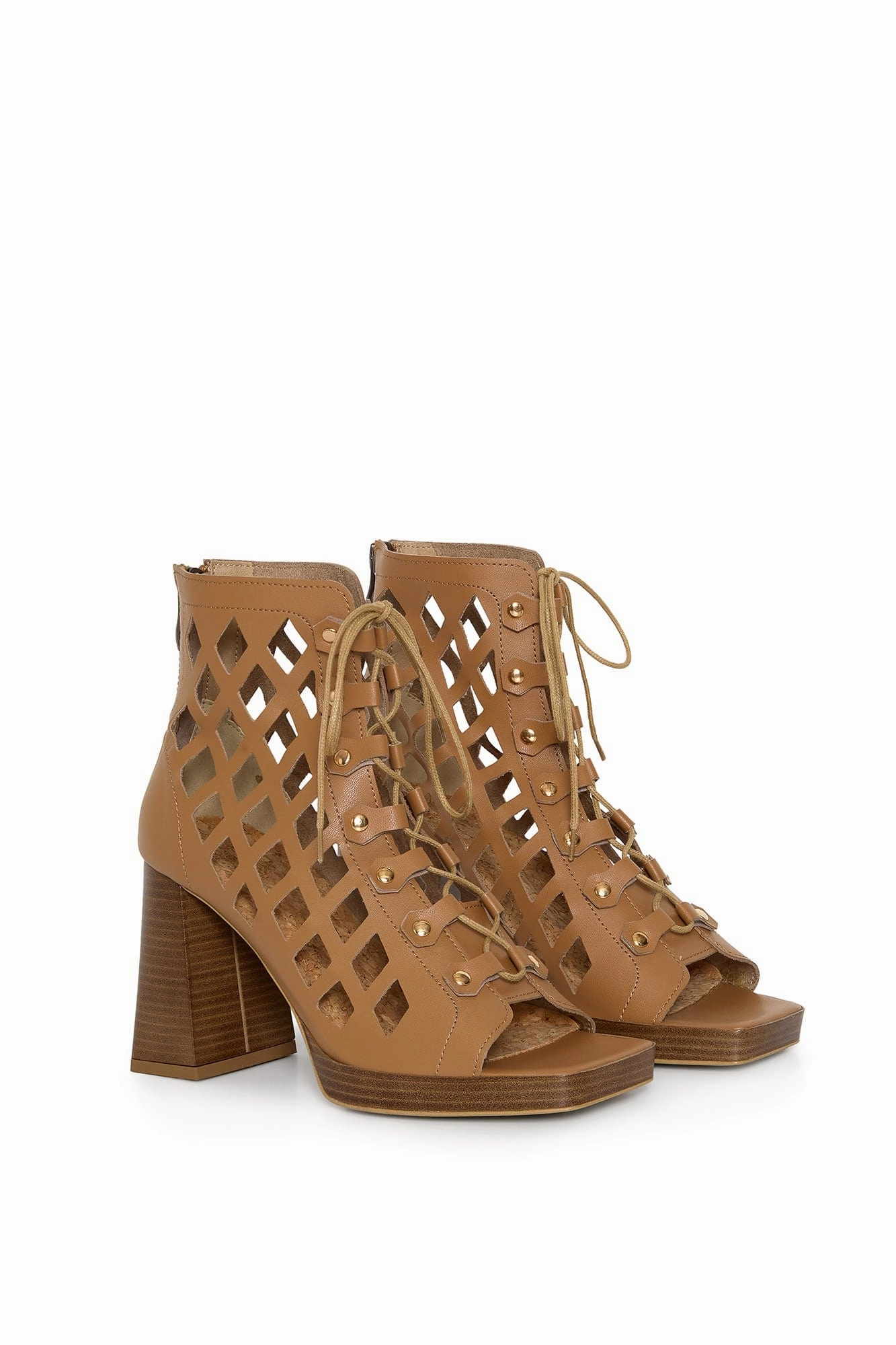 Dance Your Way Vegan Mushroom Leather Block Heels | Toffi