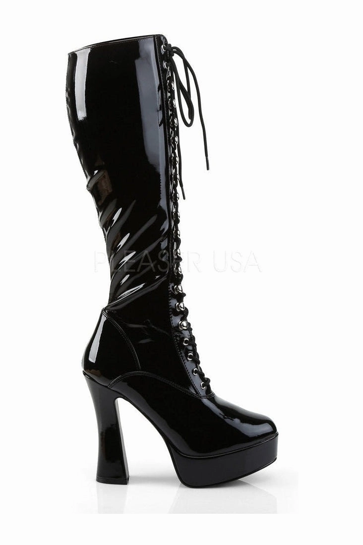 ELECTRA-2023 Platform Boot  | Black Patent