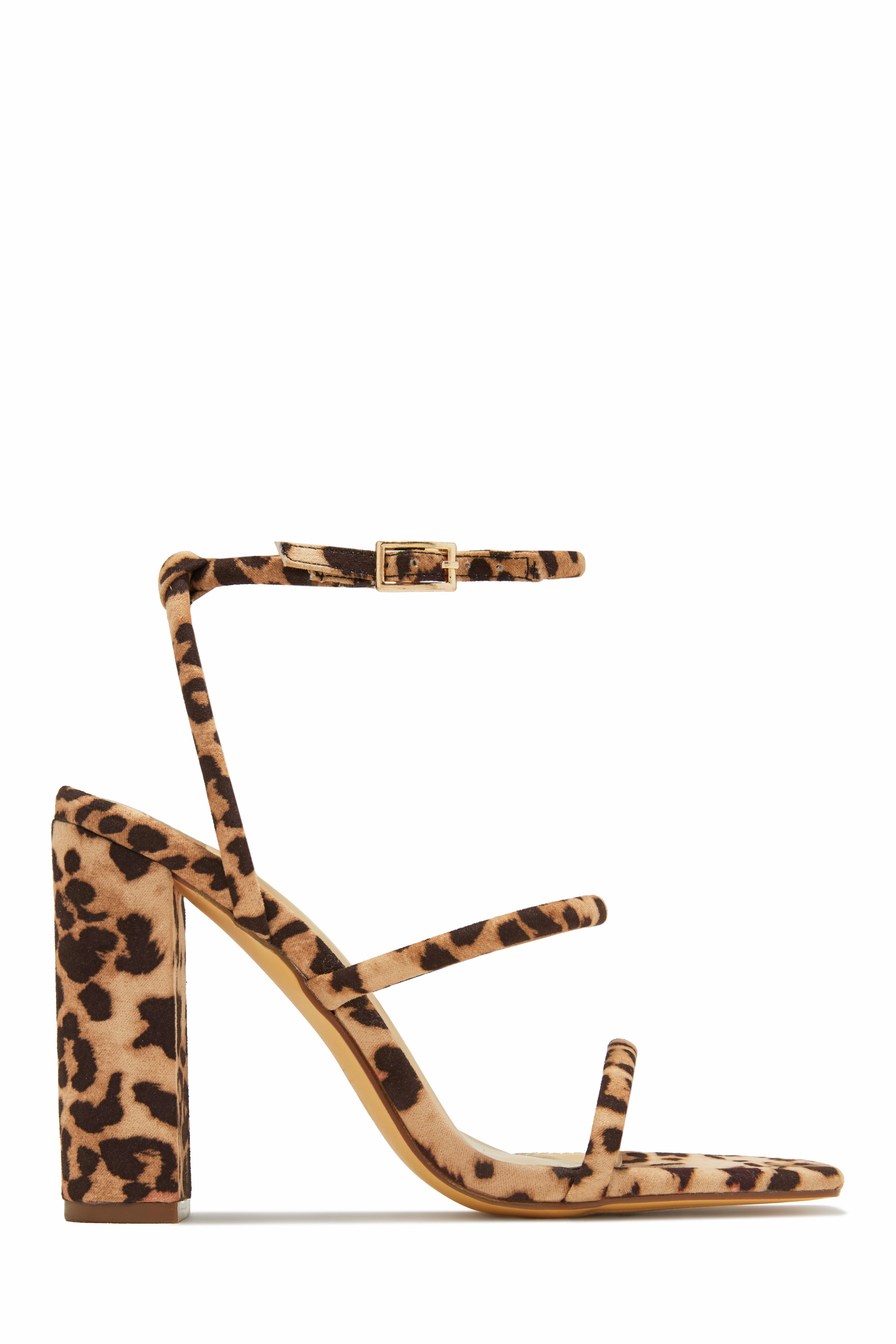 Emalia Block Heels - Nude