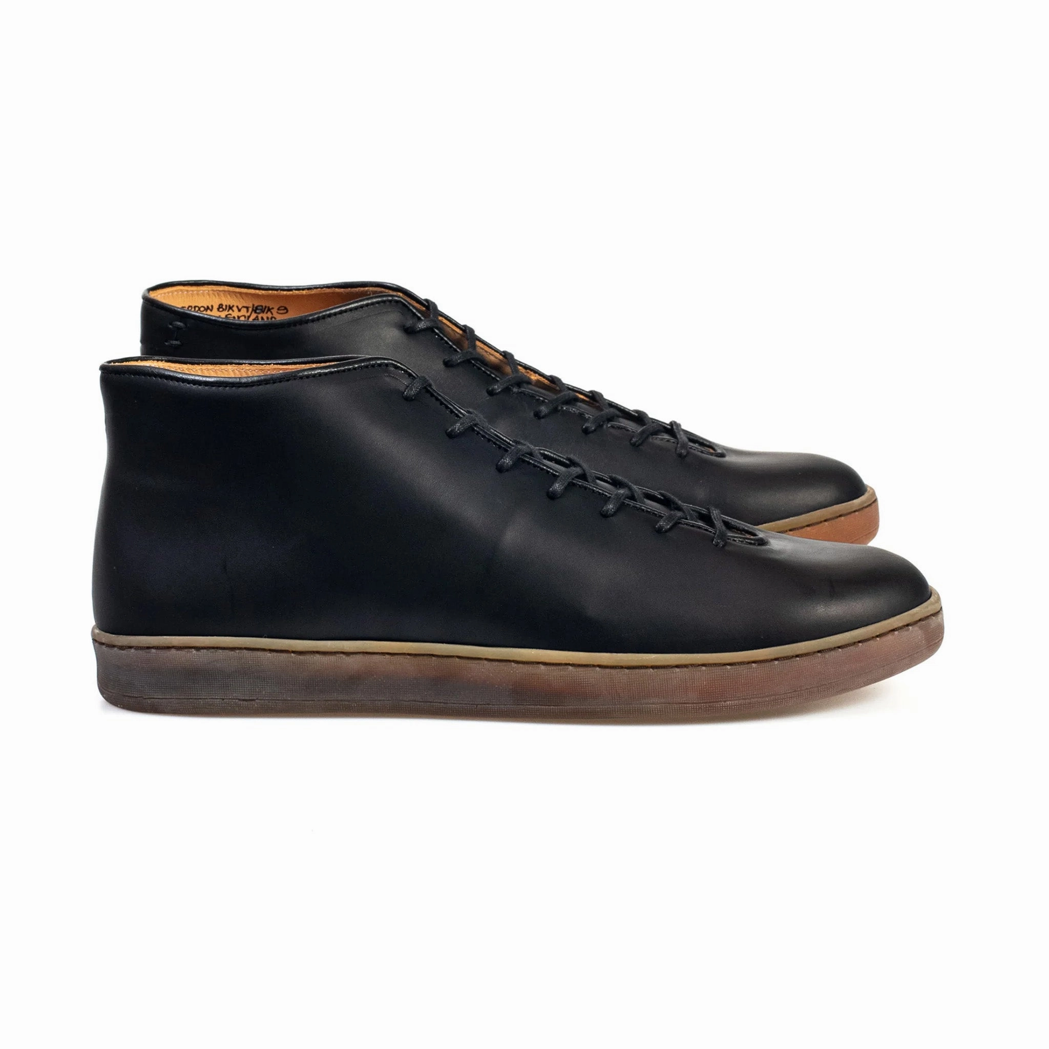 Everdon Wholecut Mid - Black Veg Tan Calf
