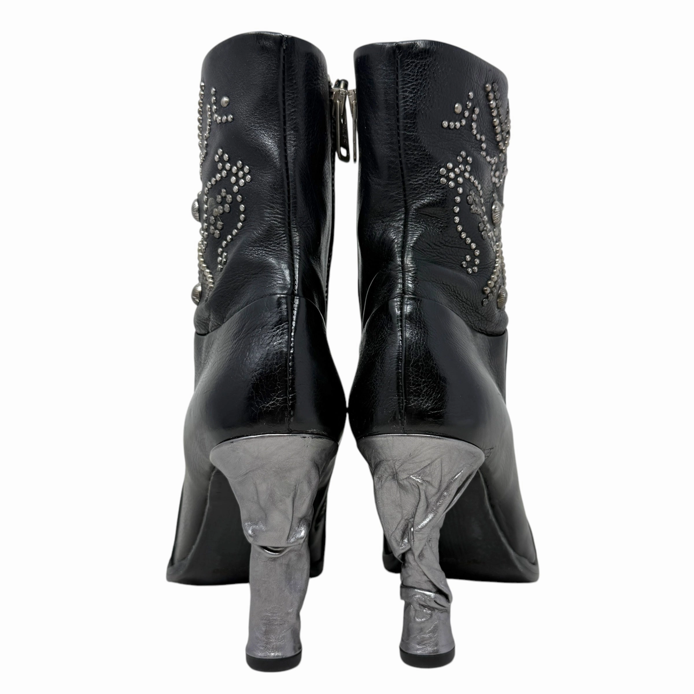 Finnegan Booties By A.S. 98 In Black, Size: US 9/EU 39